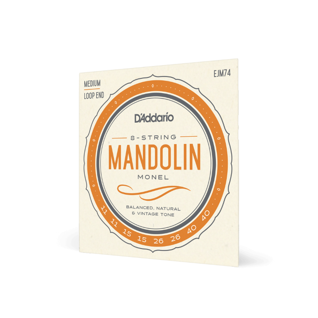 EJM74 Monel-Saiten für Mandoline, mittlere Spannung, 11-40