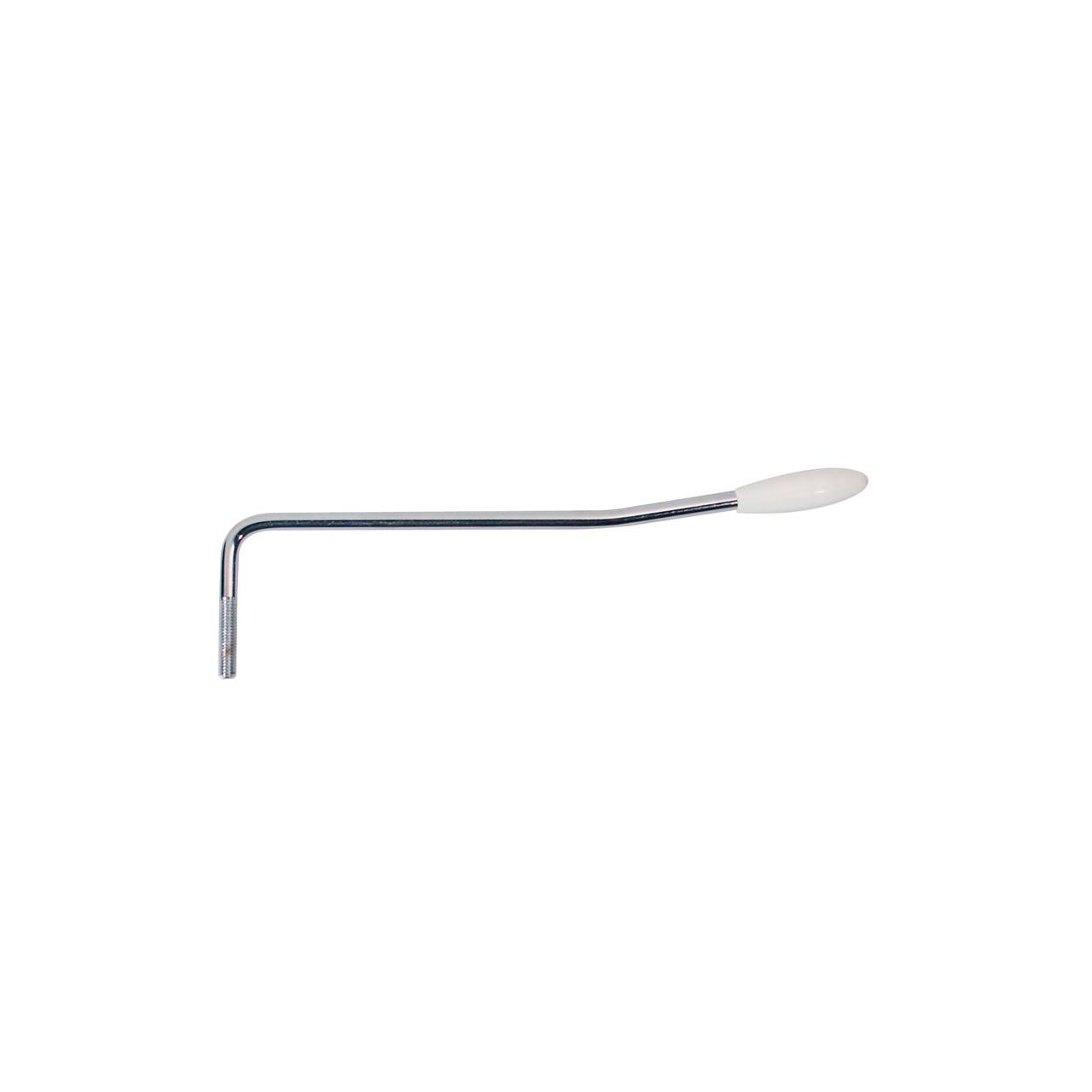 Tremolohebel, 5mm Gewinde, chrom, Linkshänder-Version, 5mm Hebel-Durchm., weiße Kappe