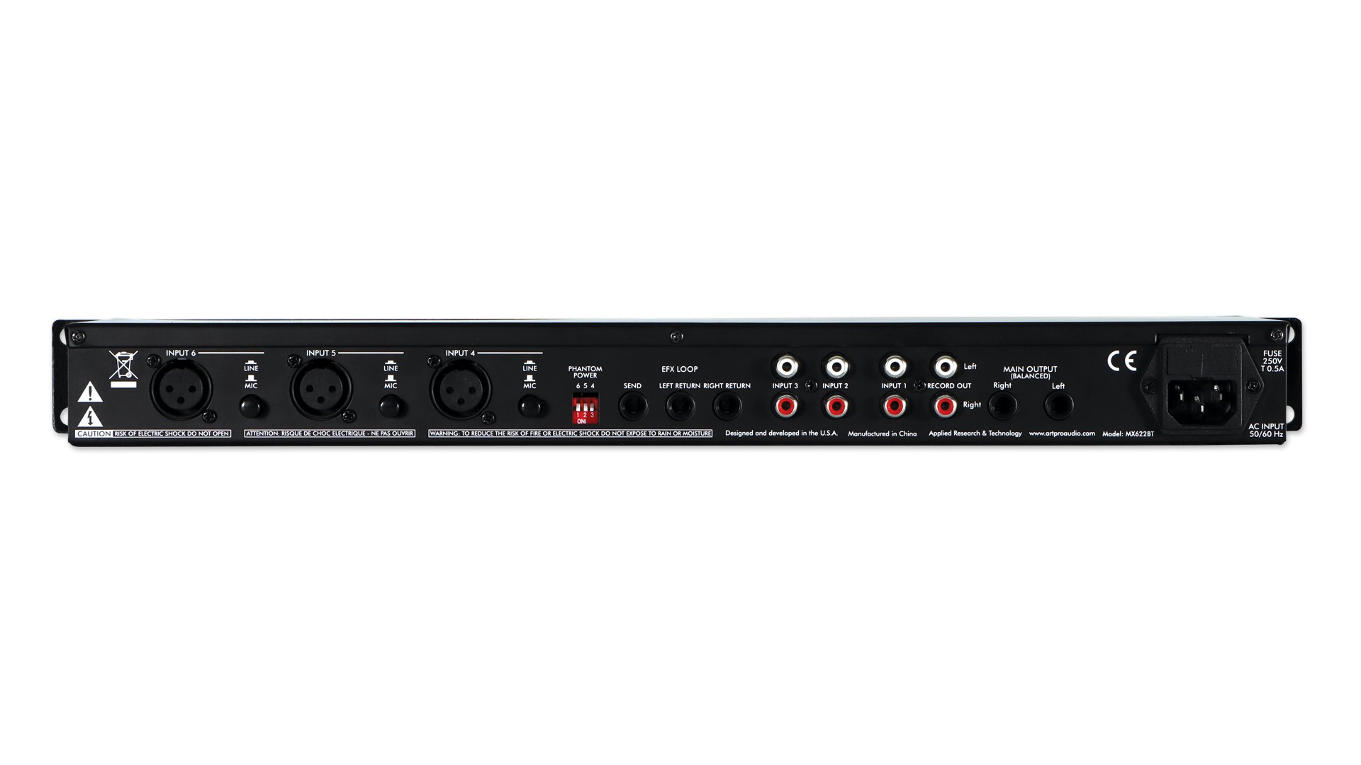 MX622BT 6-Kanal Stereo Mixer