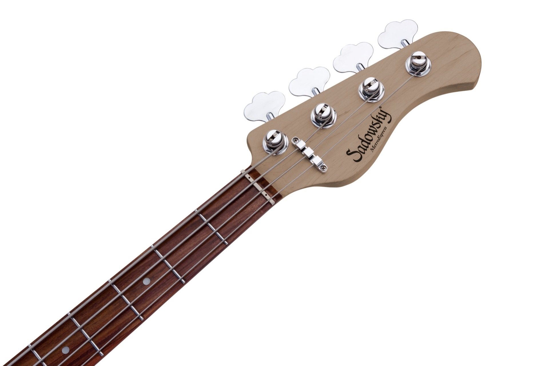 MetroExpress 21-Fret Hybrid P/J Bass, Morado Fingerboard, 4-String - Solid Olympic White High Polish