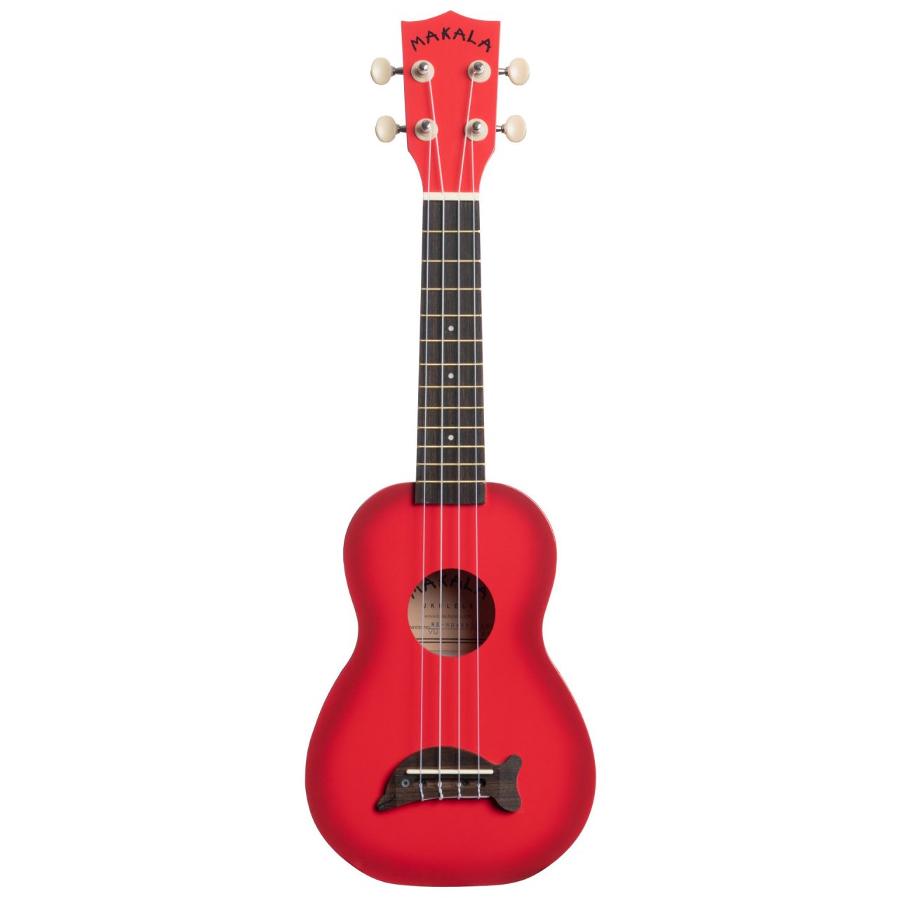 Dolphin MK-SD-RDBURST - Red Burst Soprano Dolphin Ukulele, with Tote Bag 