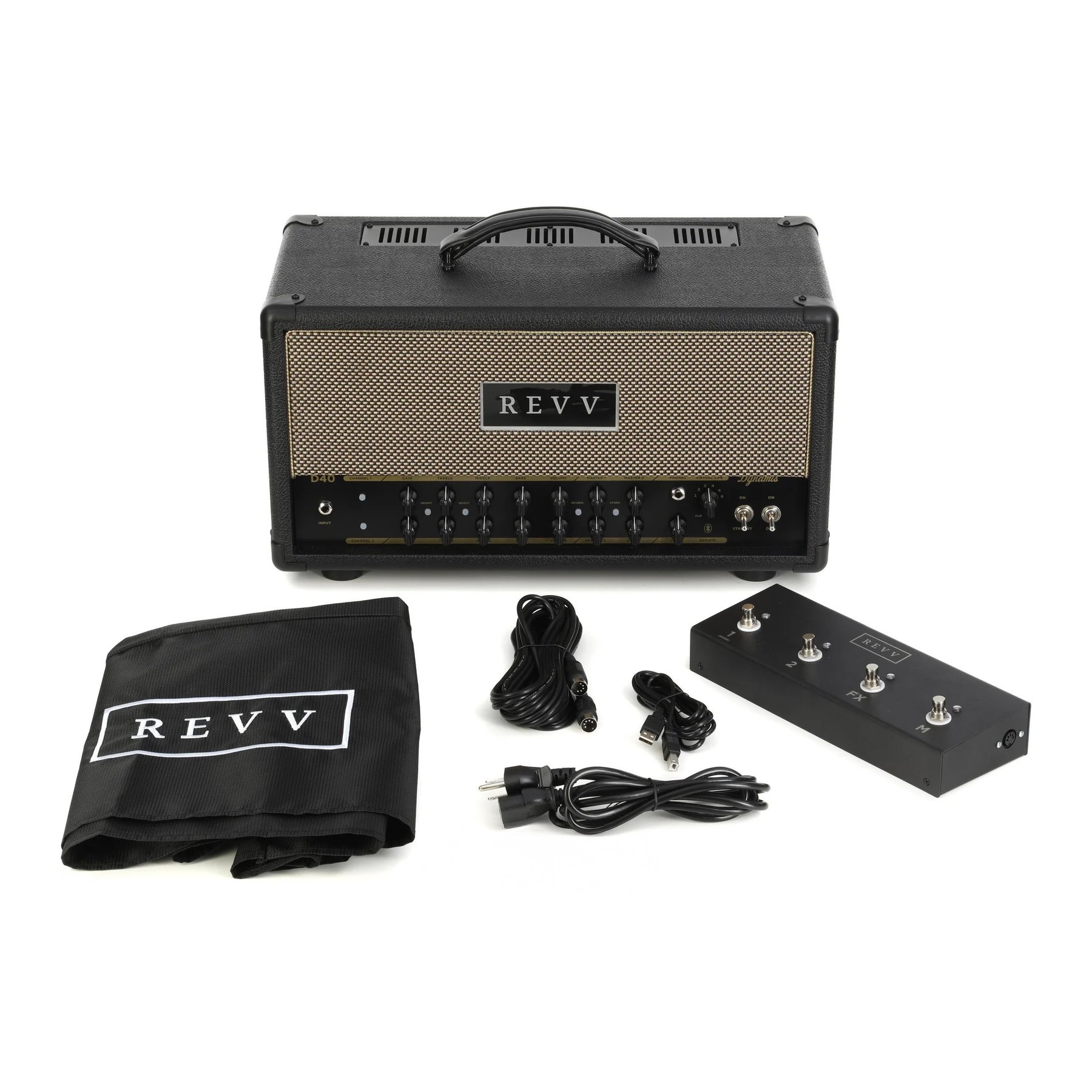 D40 Tube Head Amp 10/40-Watt Black