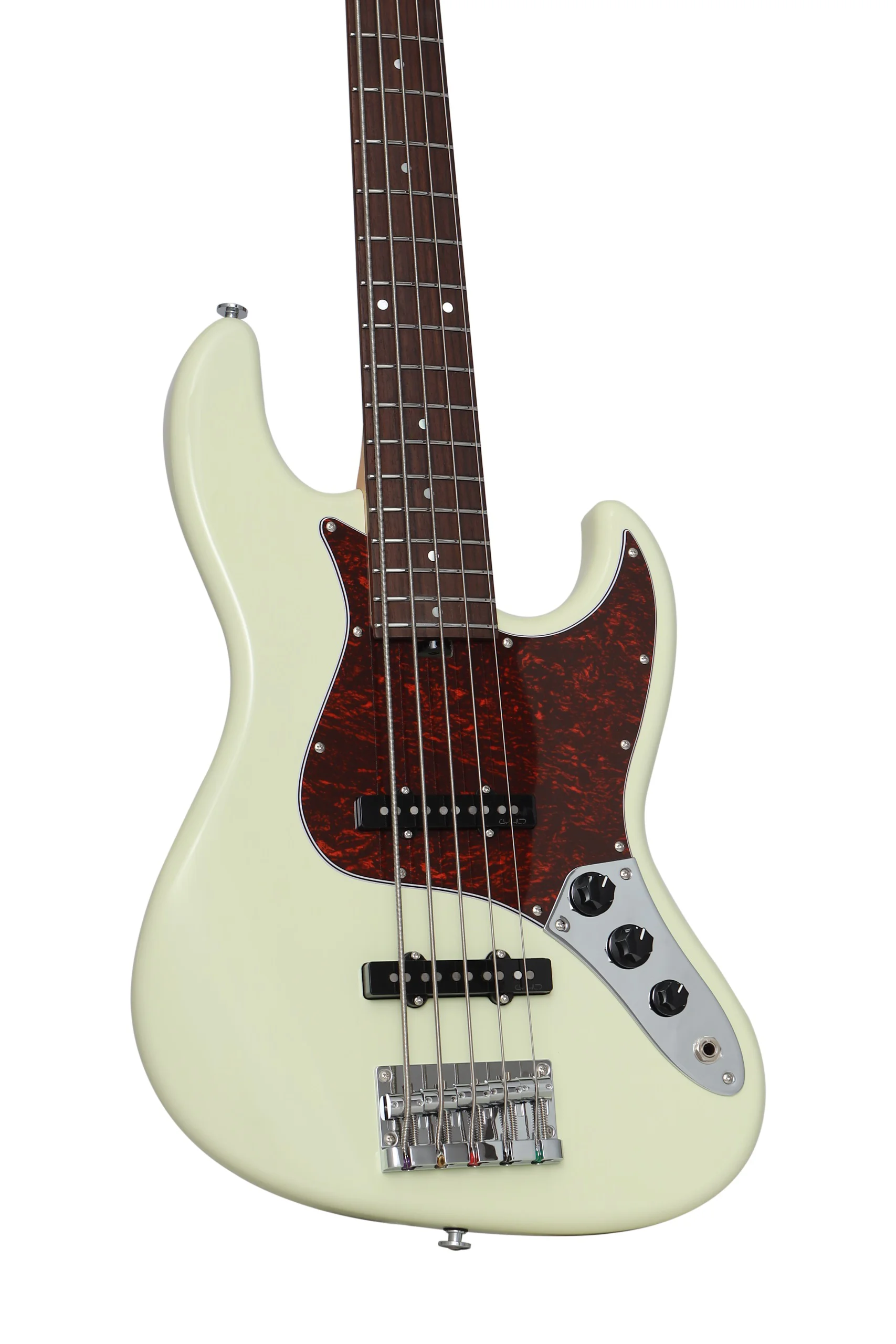 KJB5-Standard Rosewood Olympic White E-Bass
