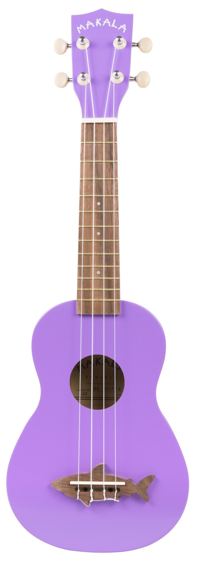 Makala Shark MK-SS-PUR - Sea Urchin Purple Soprano Shark Ukulele, with Tote Bag