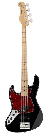 MetroExpress 21-Fret Hybrid P/J Bass, MN, Left, Solid Black HP "B-Stock"