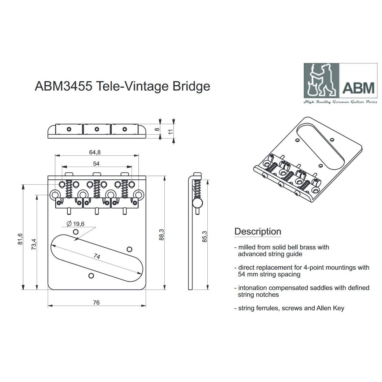 3455n Tele-Bridge Nickel
