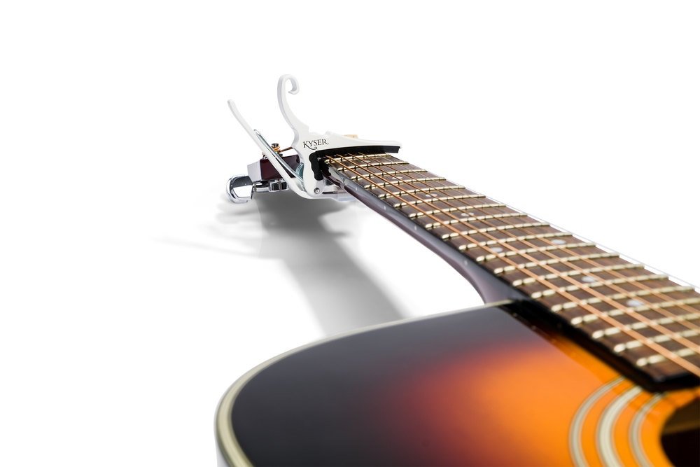 KG6WA Quick-Change Acoustic Capo - Weiß