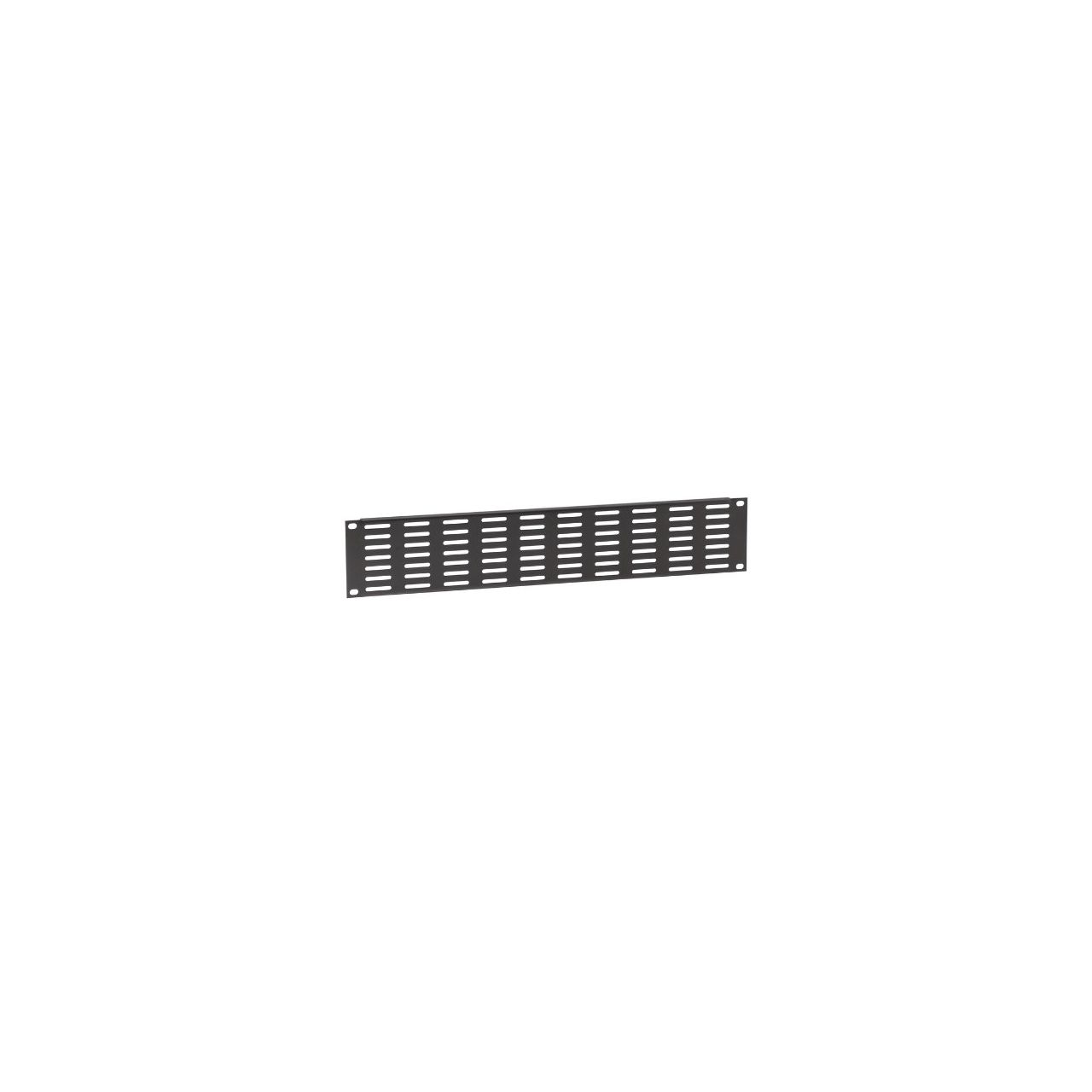 Adam Hall 19" Parts 87222 VH - 19" U-Lüftungsblende 2 HE, horizontale Lüftungsschlitze
