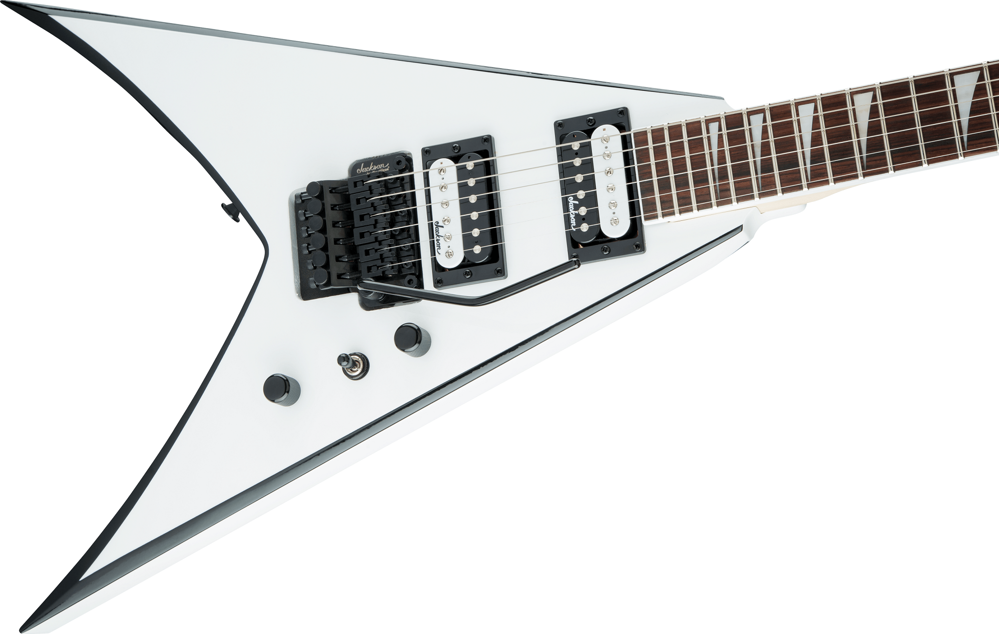 JS Series King V JS32 White with  Black Bevels