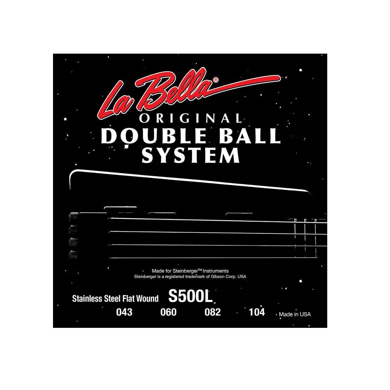 S500L 043-104 Double Ball End System Saitensatz für E-Bass