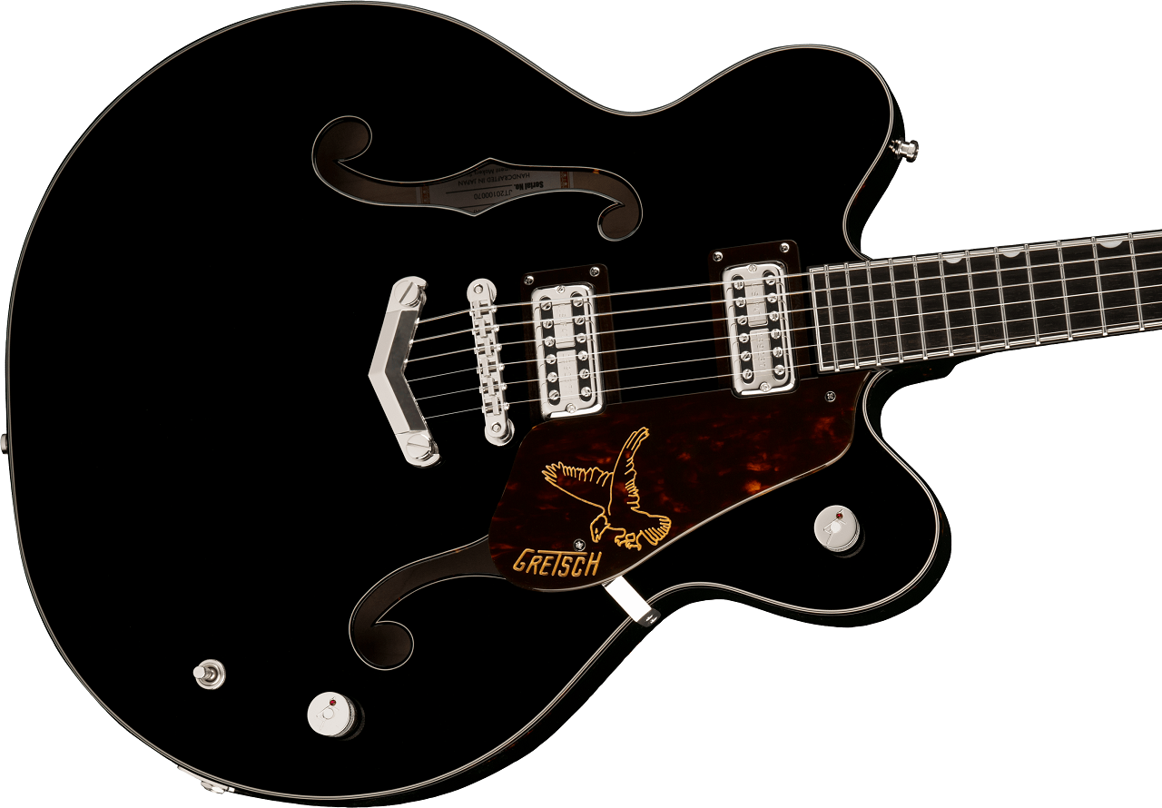 G6636-RF Richard Fortus Signature Falcon™ Center Block with V-Stoptail, Black