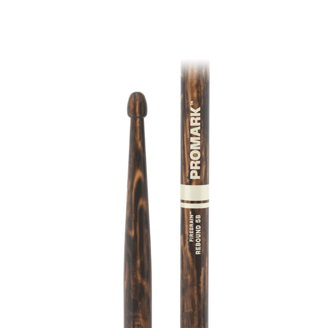 Rebound 5B FireGrain Hickory Drumstick, Acorn Wood Tip, 4-Pack