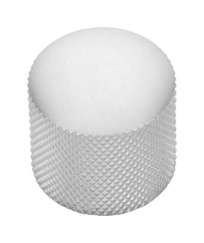 Split Shaft Potentiometer Dome Knob (Star Insert) - Satin Chrome