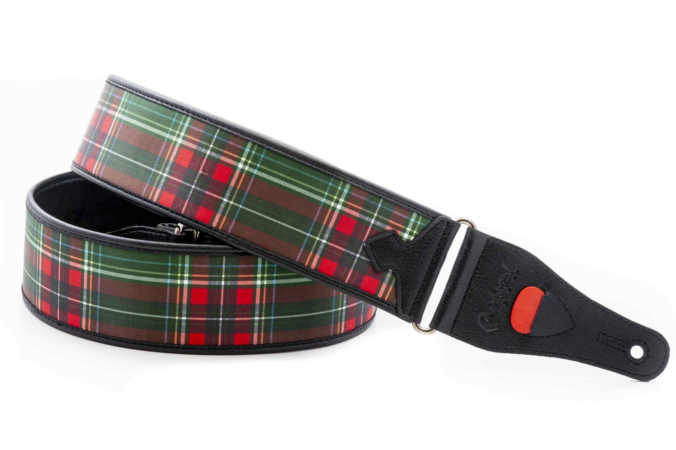 Tartan Green Guitar Strap