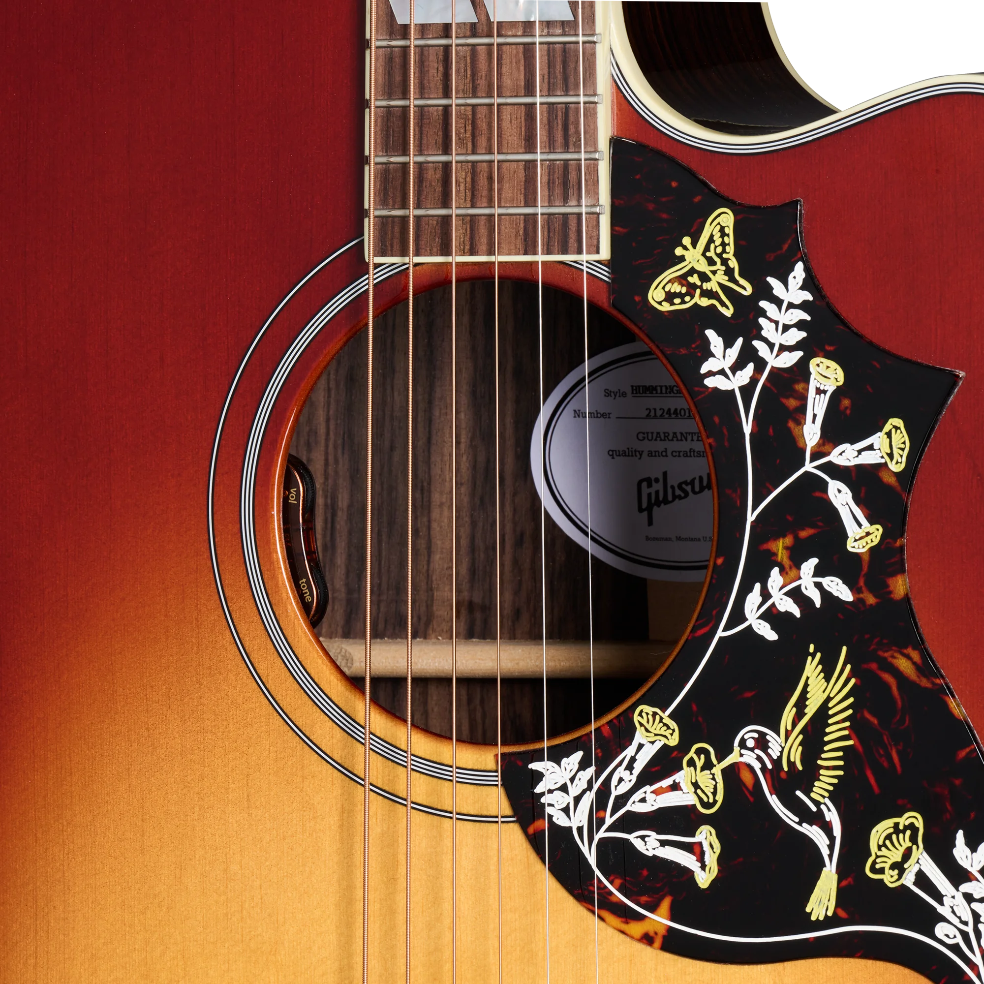 Hummingbird Standard Rosewood EC Rosewood Burst