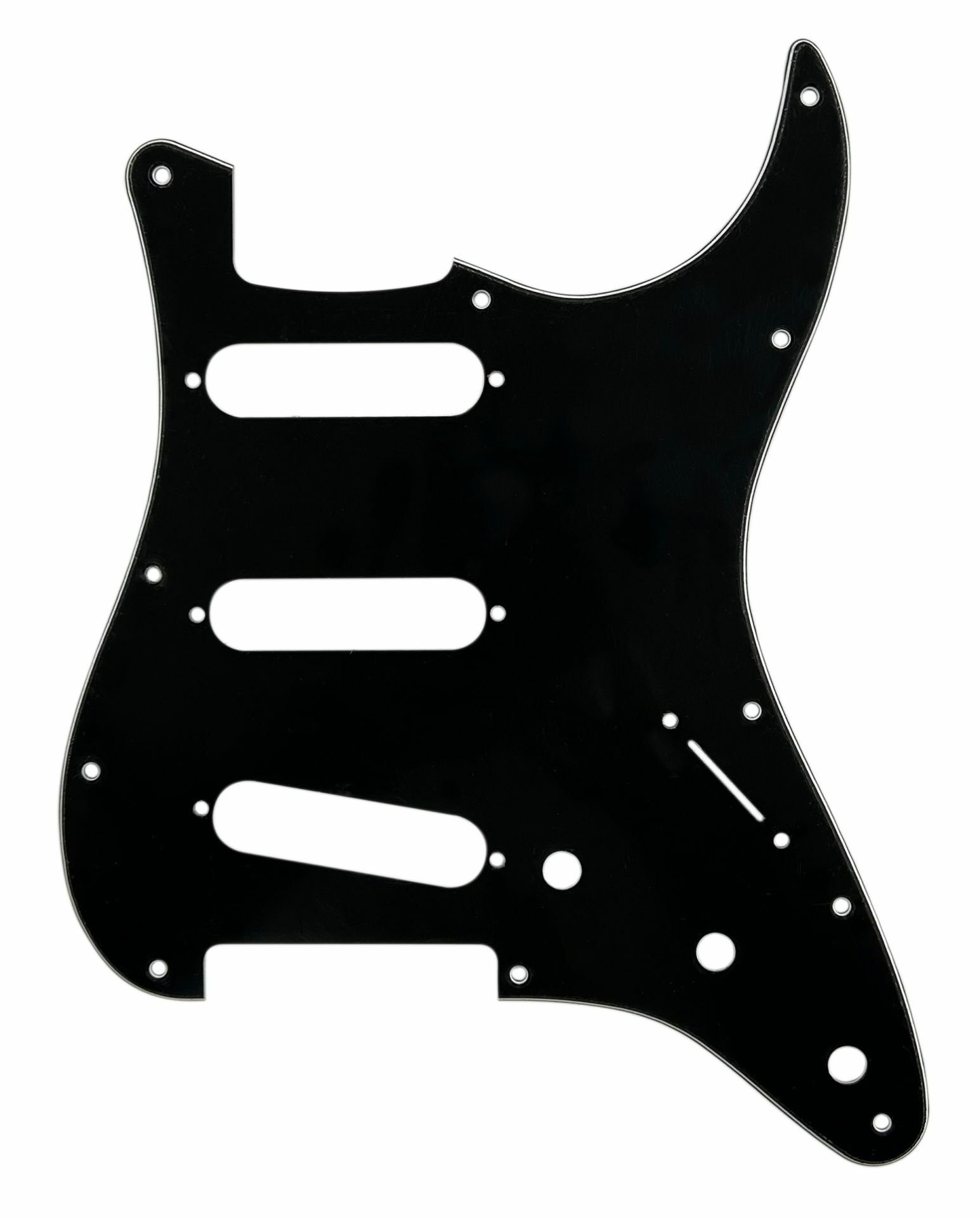 ST-Style SSS Pickguard (DPP ST BWB SSS), Black