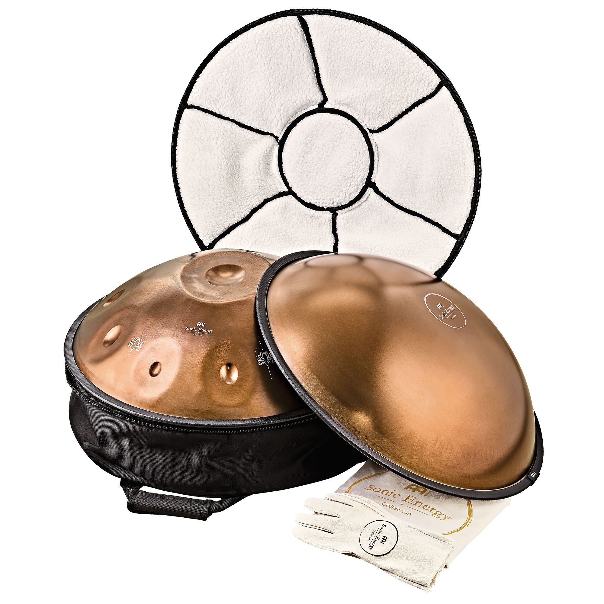 HPSTL102CU Sensory Handpan Edelstahl E La Sirena, 10 Töne, 432 Hz, Vintage-Kupfer