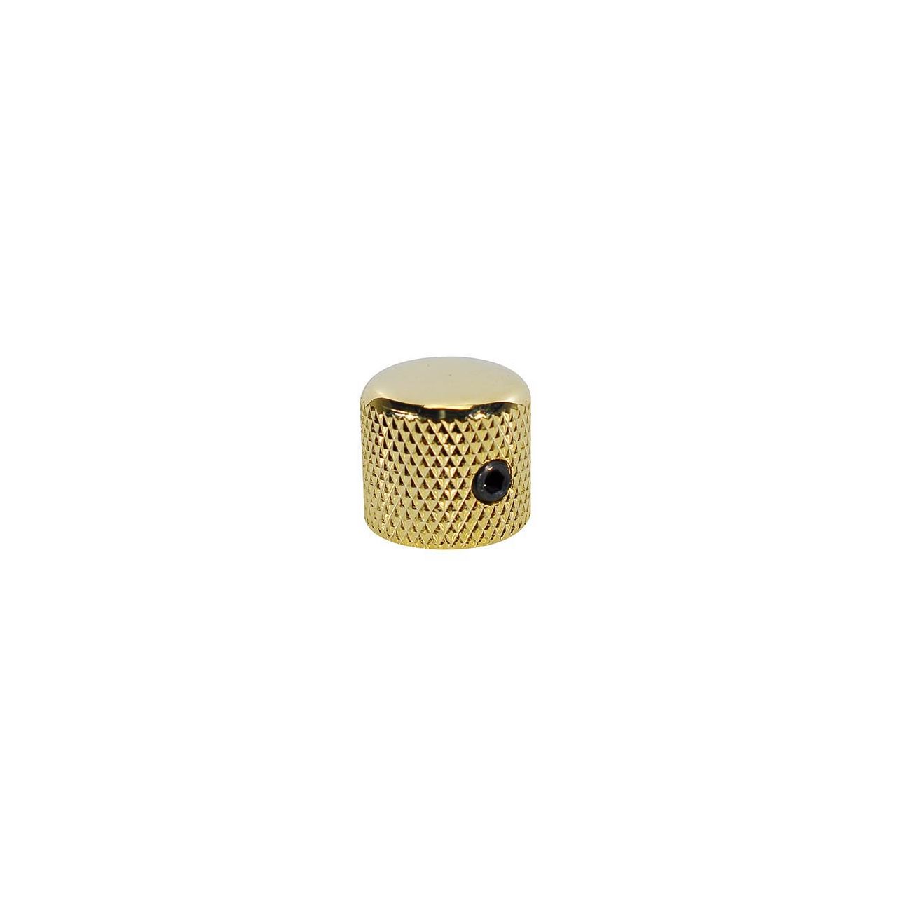 Potiknopf, Dome Knob, Metall, gold, 15,0mmx15.0mm, mit Innensechskantschraube, 6,1mm Schaft