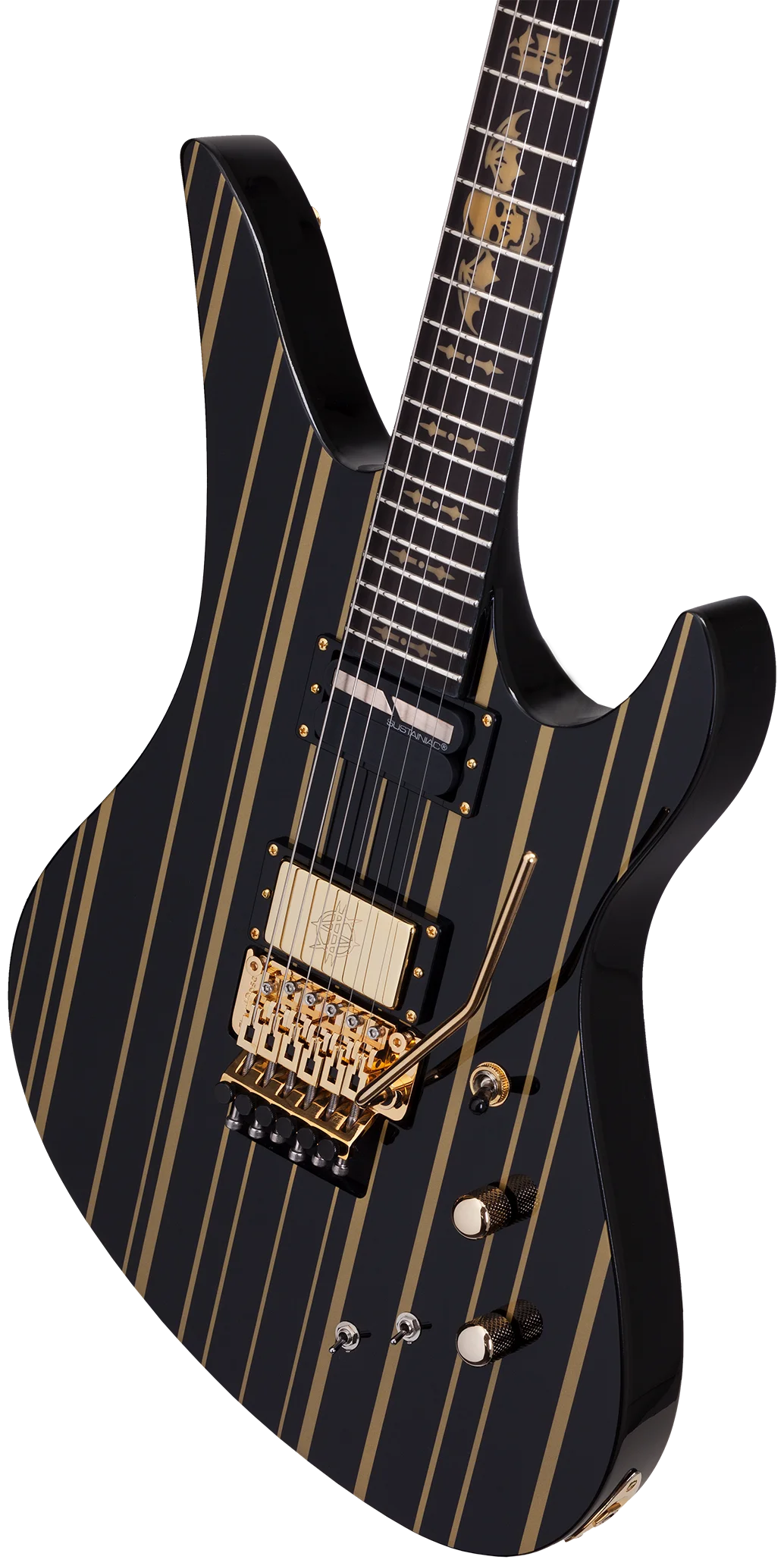 Synyster Gates Custom S Black/Gold Stripes E-Gitarre