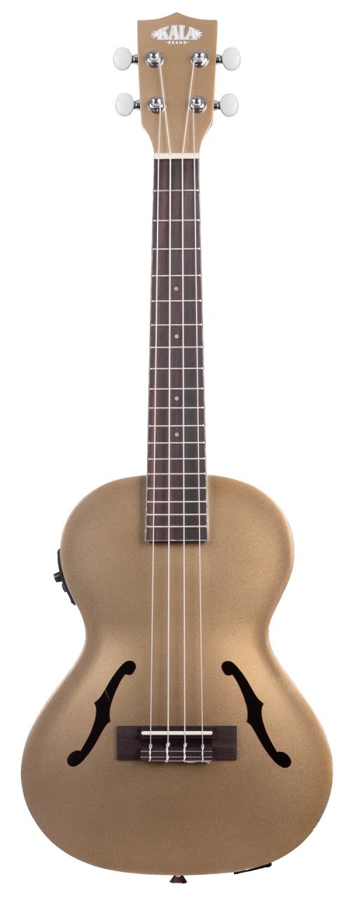 KA-JTE-KZGD - Kalamazoo Gold Archtop Tenor Ukulele, with EQ & Case (UC-T)