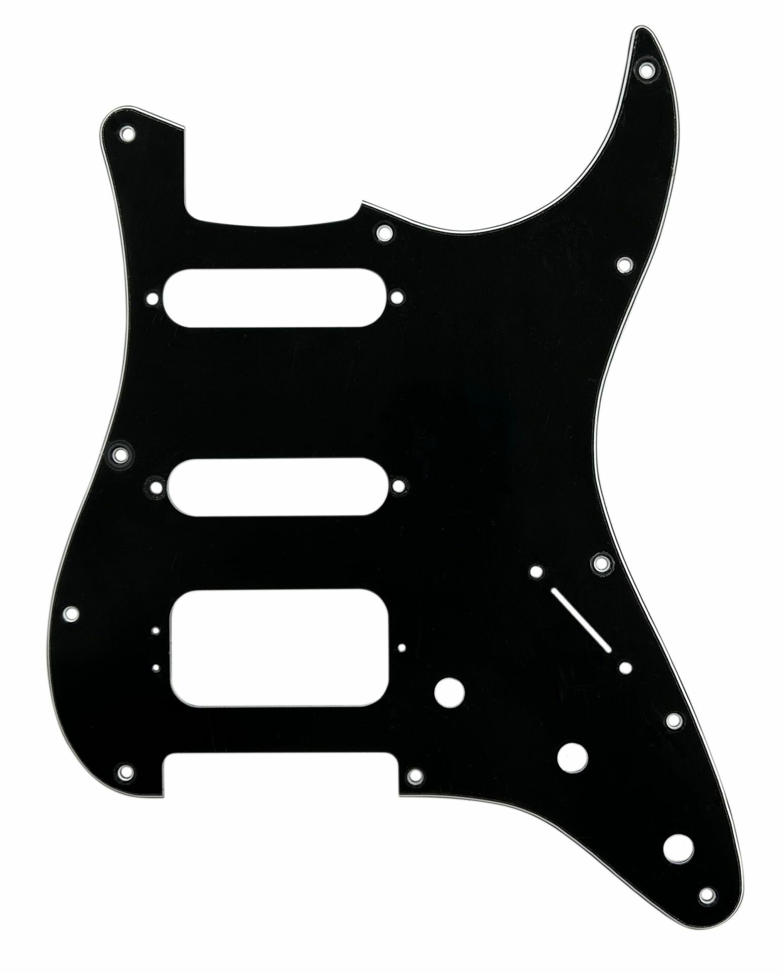 ST-Style HSS Pickguard (DPP ST BWB HSS), Black