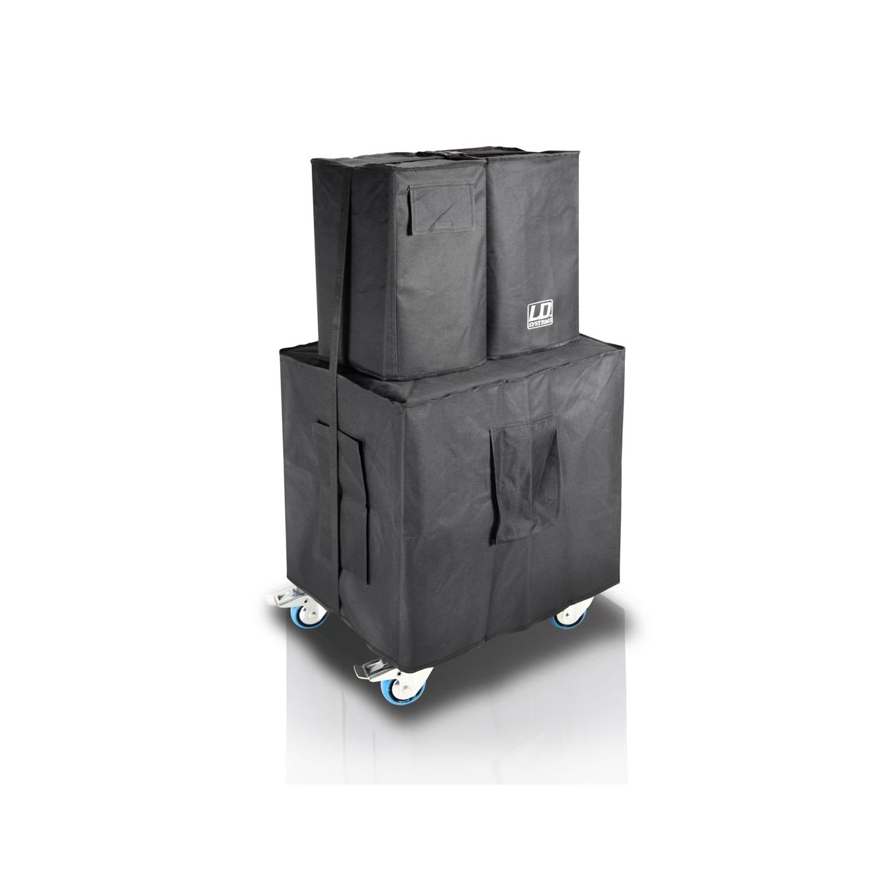 Zubehör Set für Dave15G3 Besteht aus: - Rollbrett inklusive Spanngurt - Schutzhülle für Subwoofer