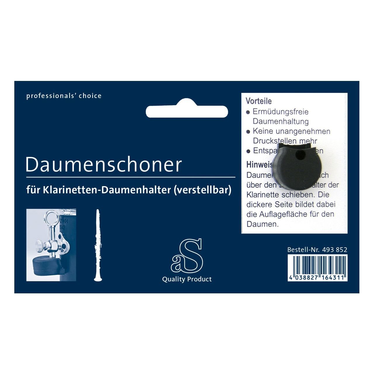 Daumenschoner - Klarinette