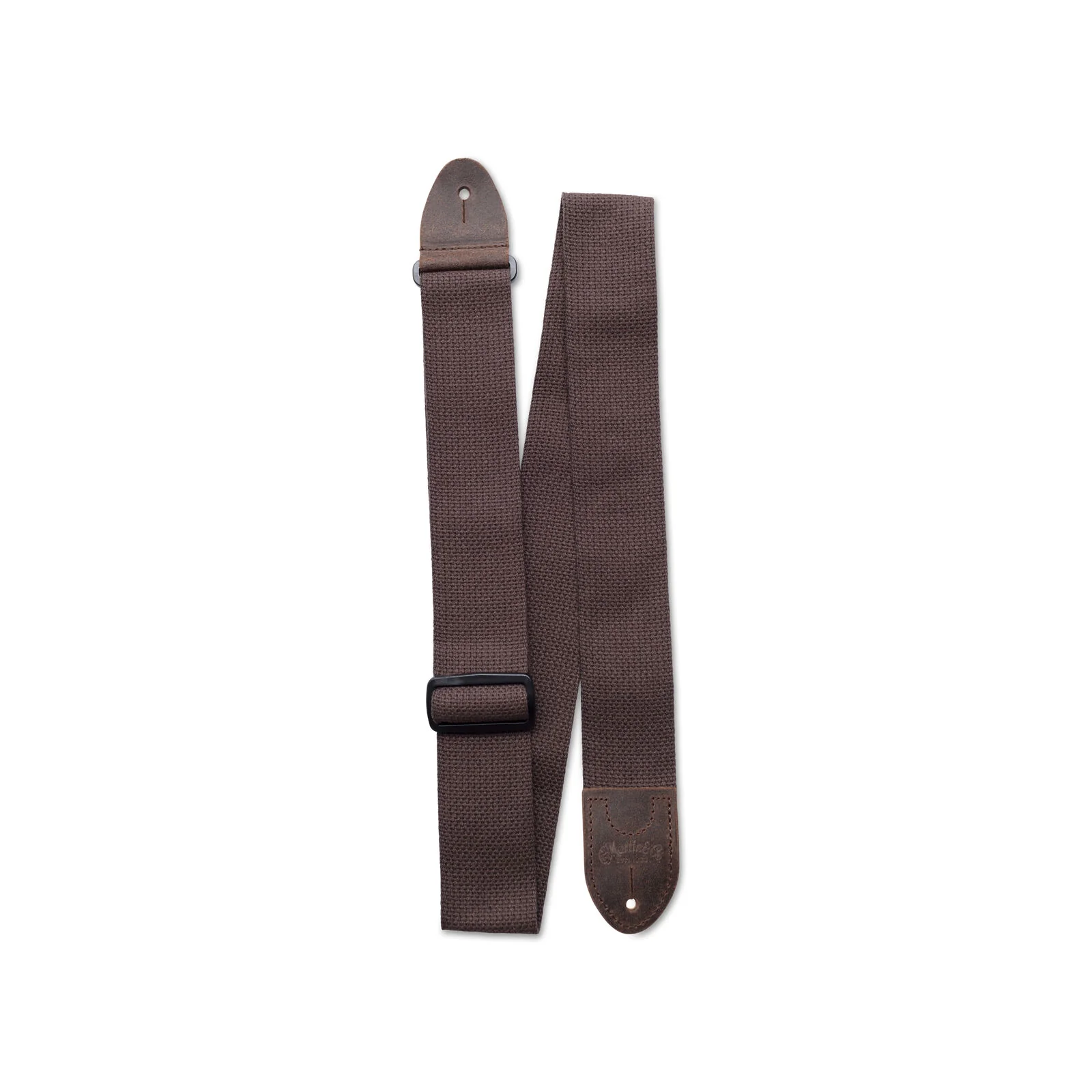 Woven Strap with Leather Ends Brown
