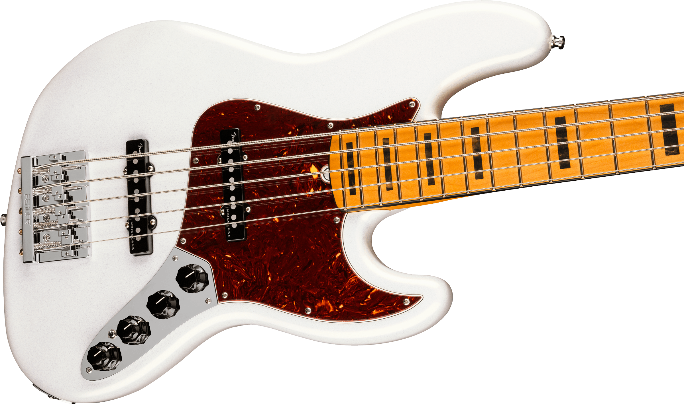 American Ultra Jazz Bass® V, Maple Fingerboard, Arctic Pearl
