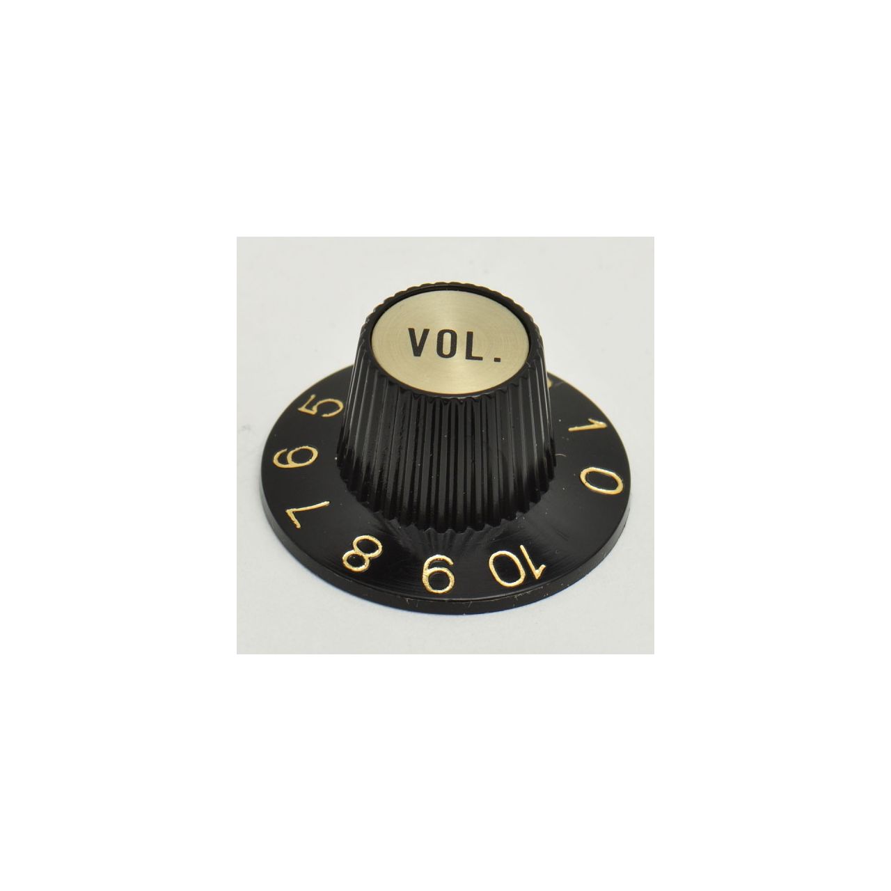 KB6VG  Universal-Potiknopf, Volume, schwarz / gold