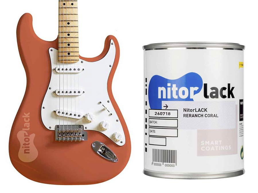 Nitrocelluloselack Coral Pink - 500ml Dose
