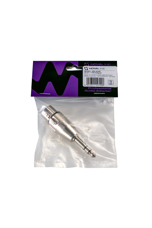 Audioadapter, XLR auf 6,3-mm-Klinke, Metallstecker, silberfarben