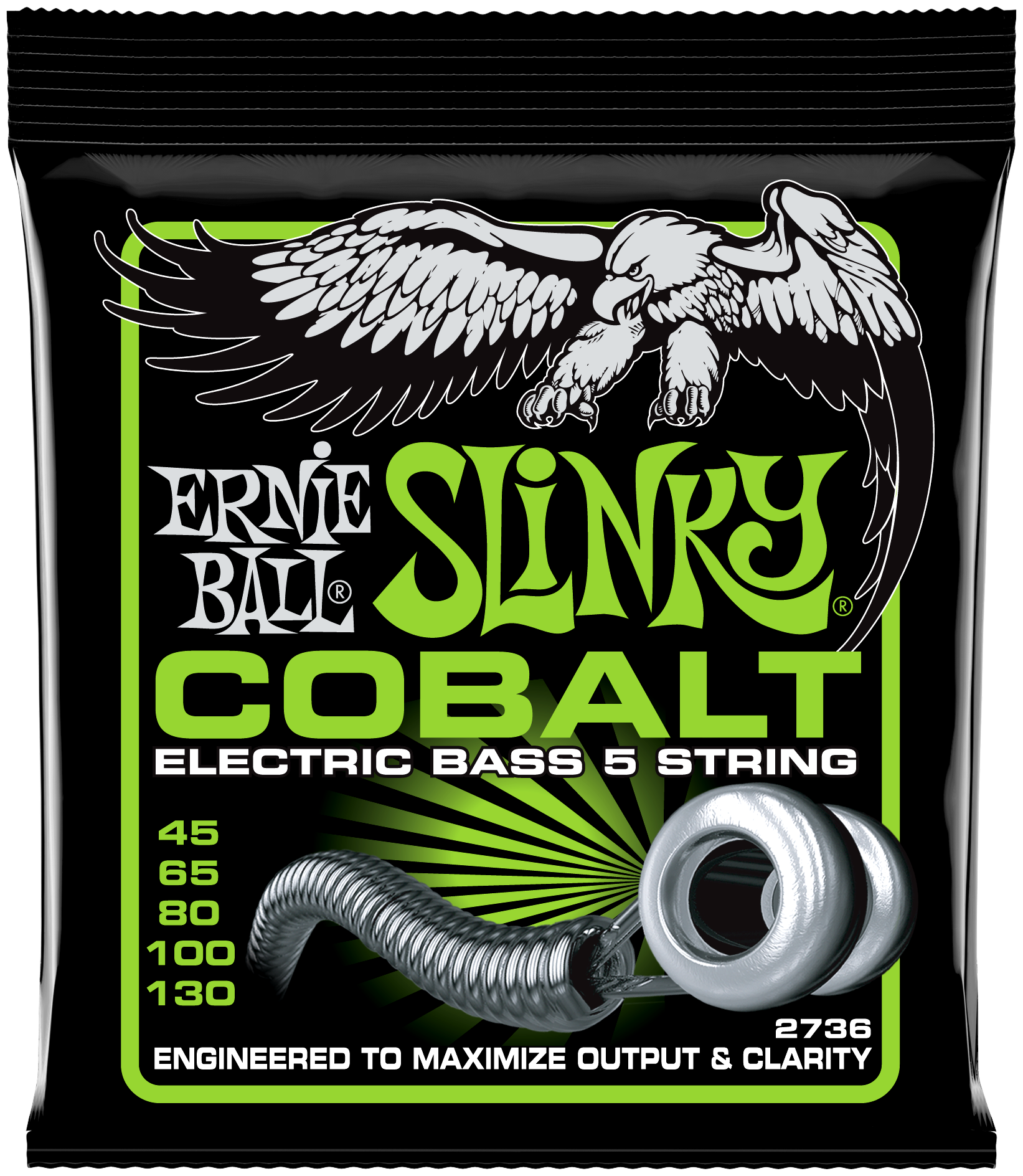 EB2736 Slinky Cobalt  5-String Regular 45-130