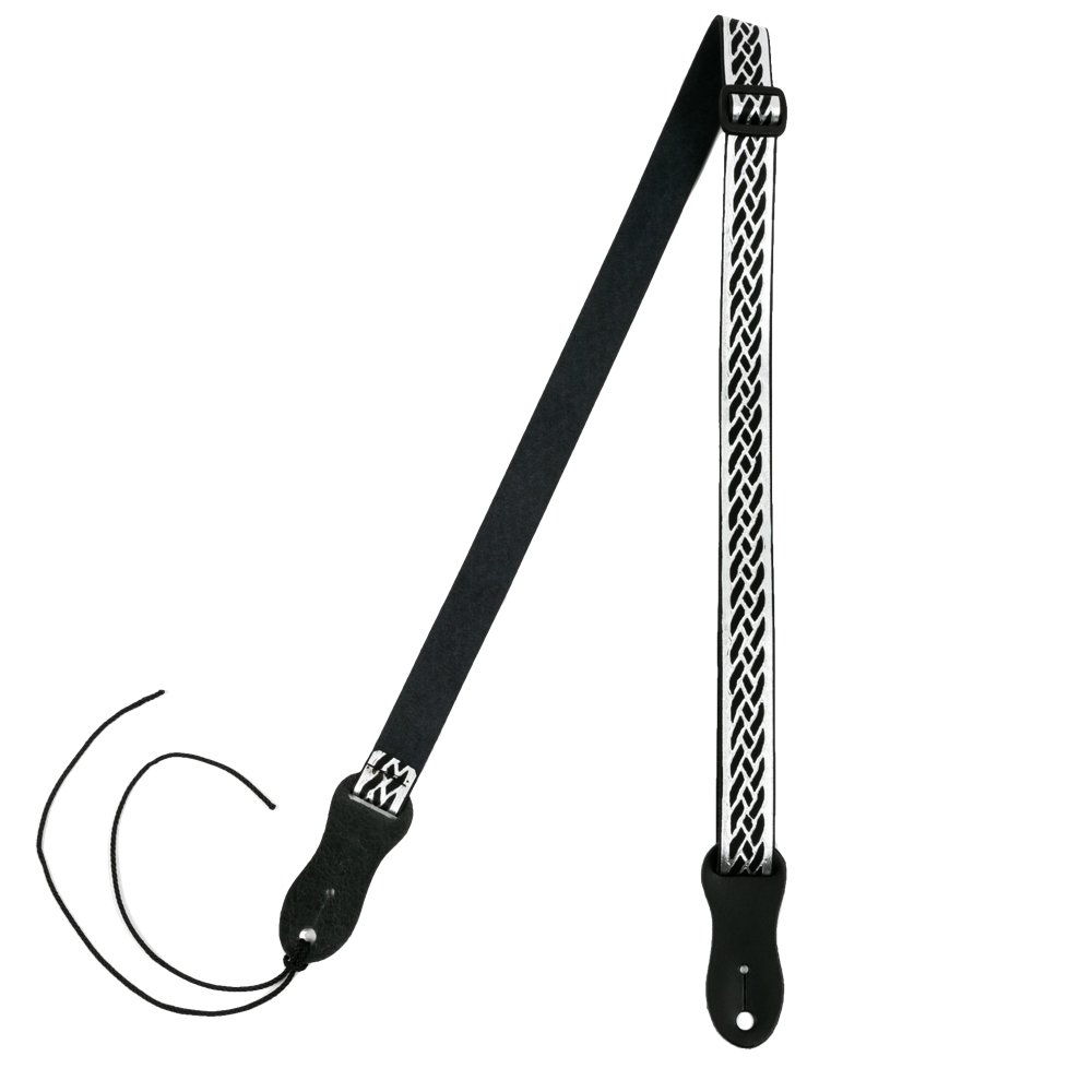 S47 Black Silver Nubuck Strap