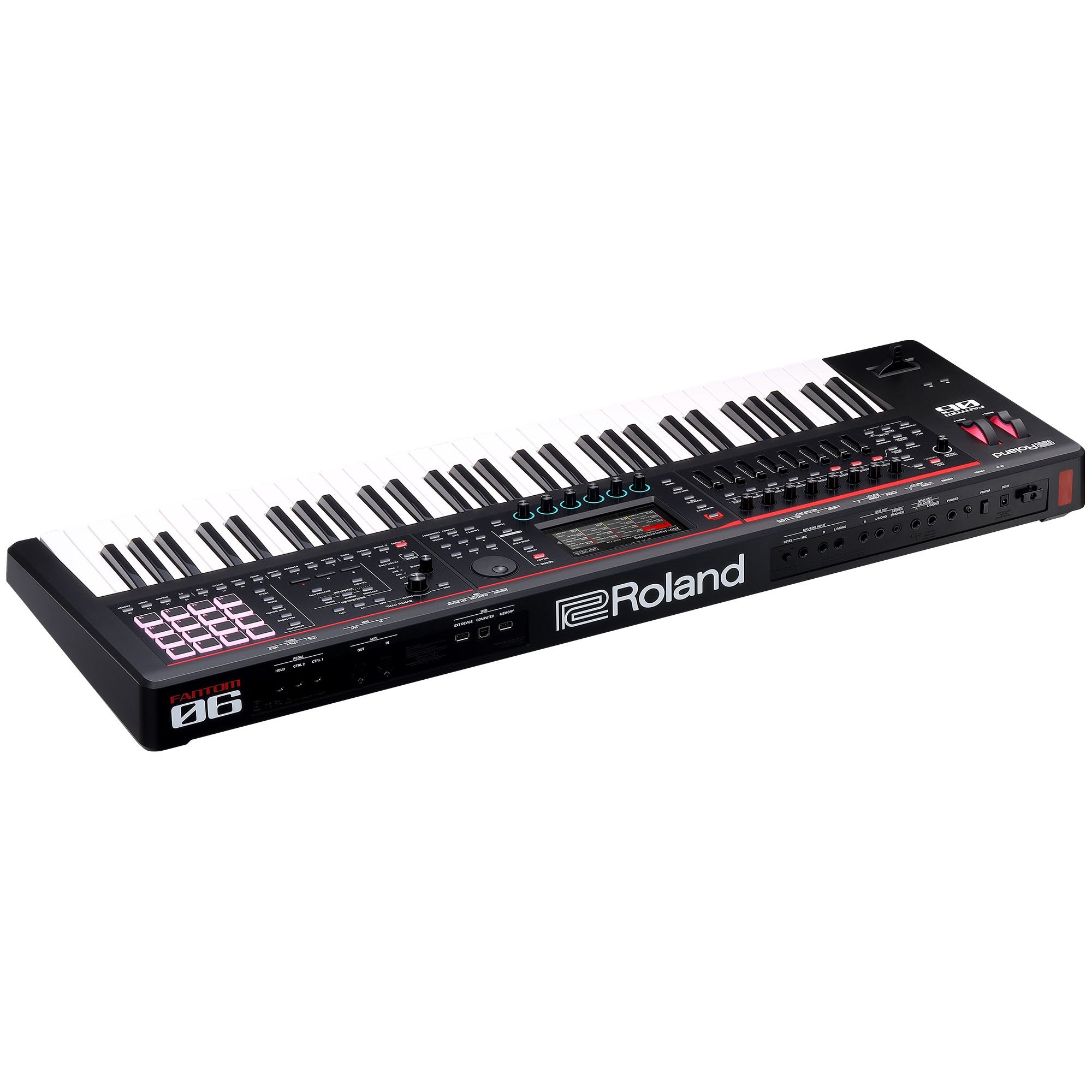 ROLAND Fantom-06 Workstation Synthesizer  Rückansicht
