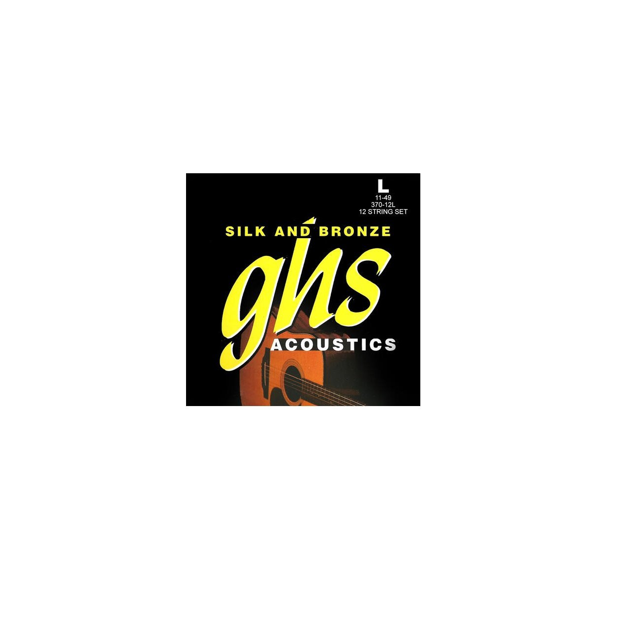 Silk and Bronze - 370-12L - Acoustic Guitar String Set, 12-String, Phosphor Bronze, Light, .011-.049