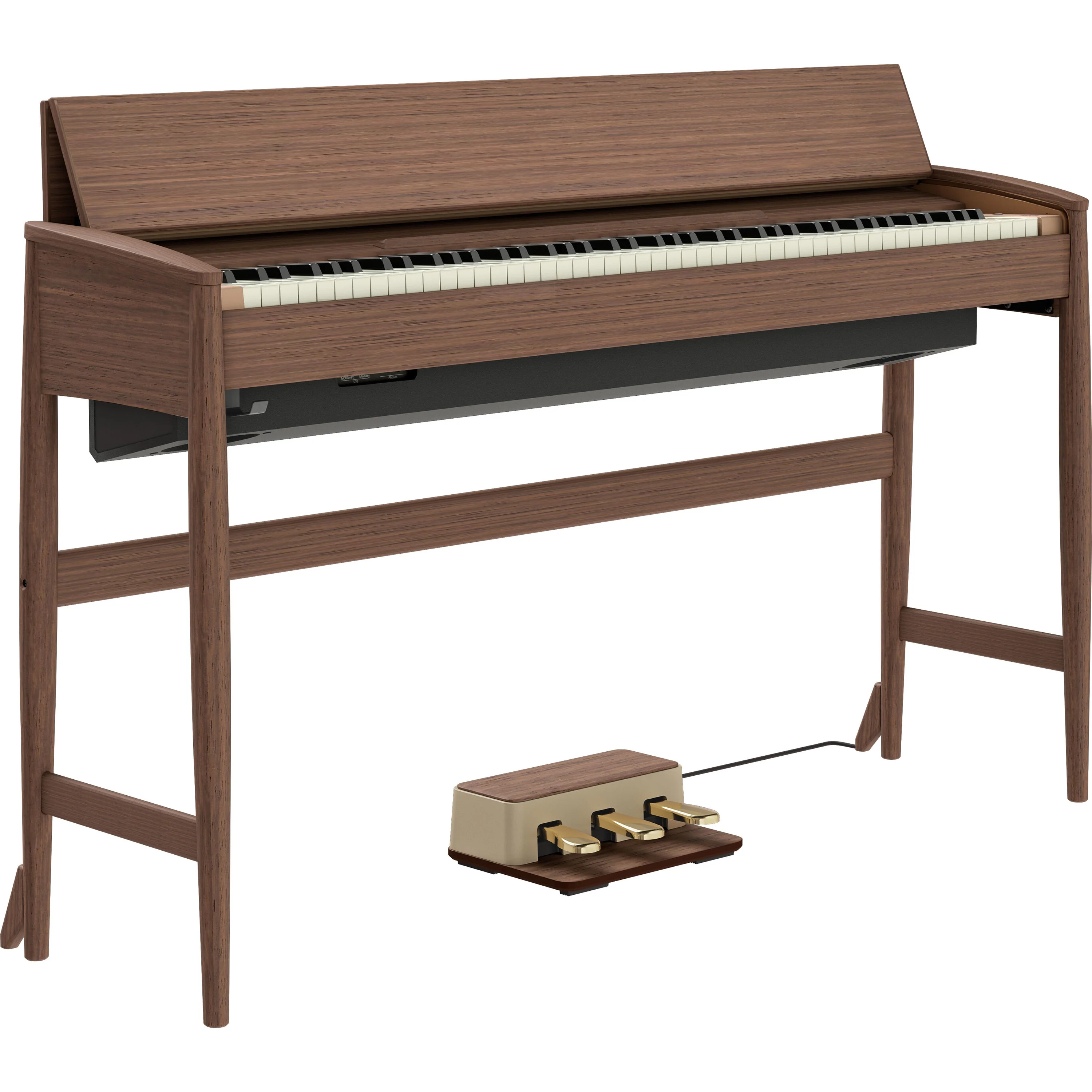 Roland Kiyola KF-20 Digitalpiano Walnuss Gesamtansicht