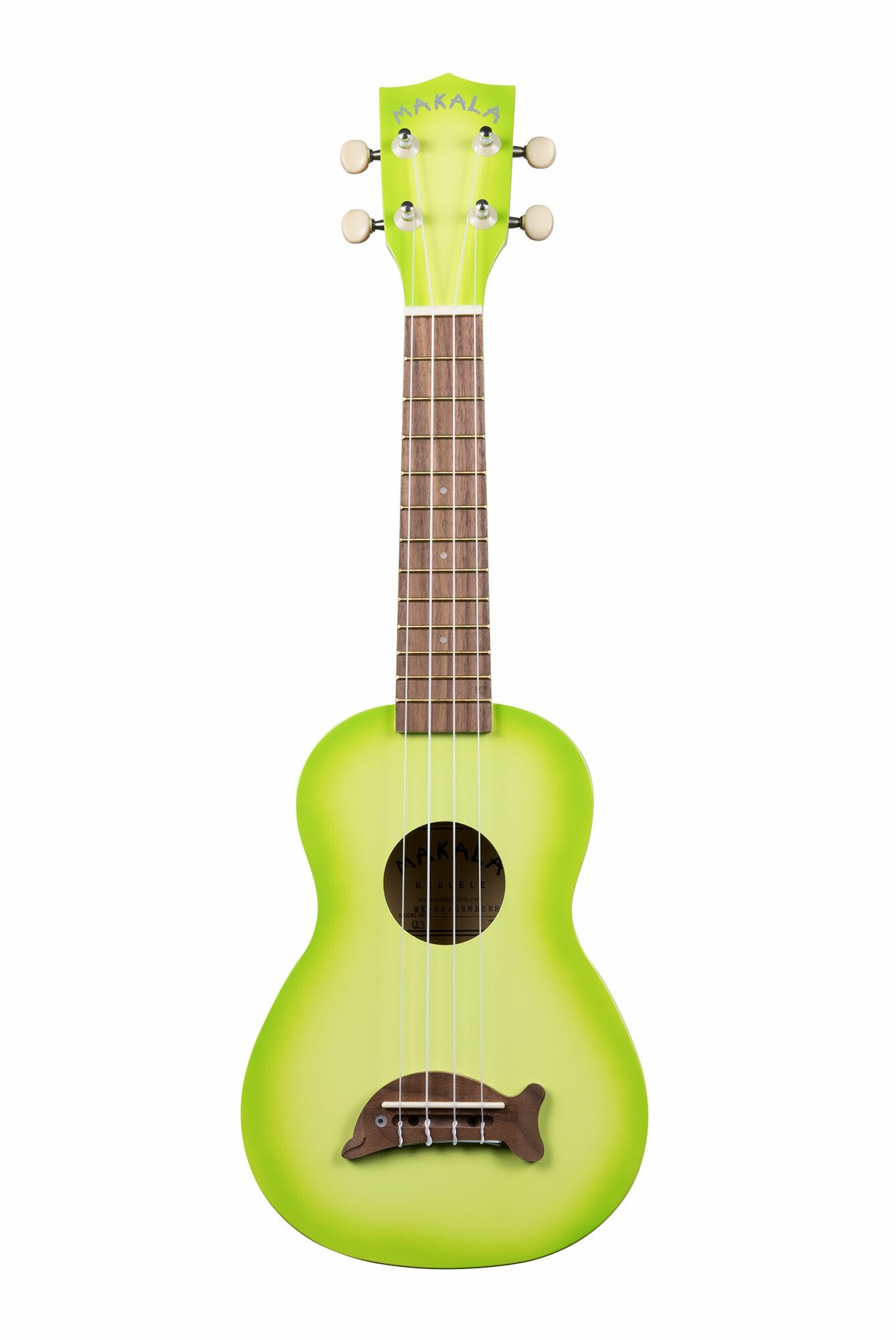 MK-SD-GRNBURST - Green Apple Burst Soprano Dolphin Ukulele "B-Stock"