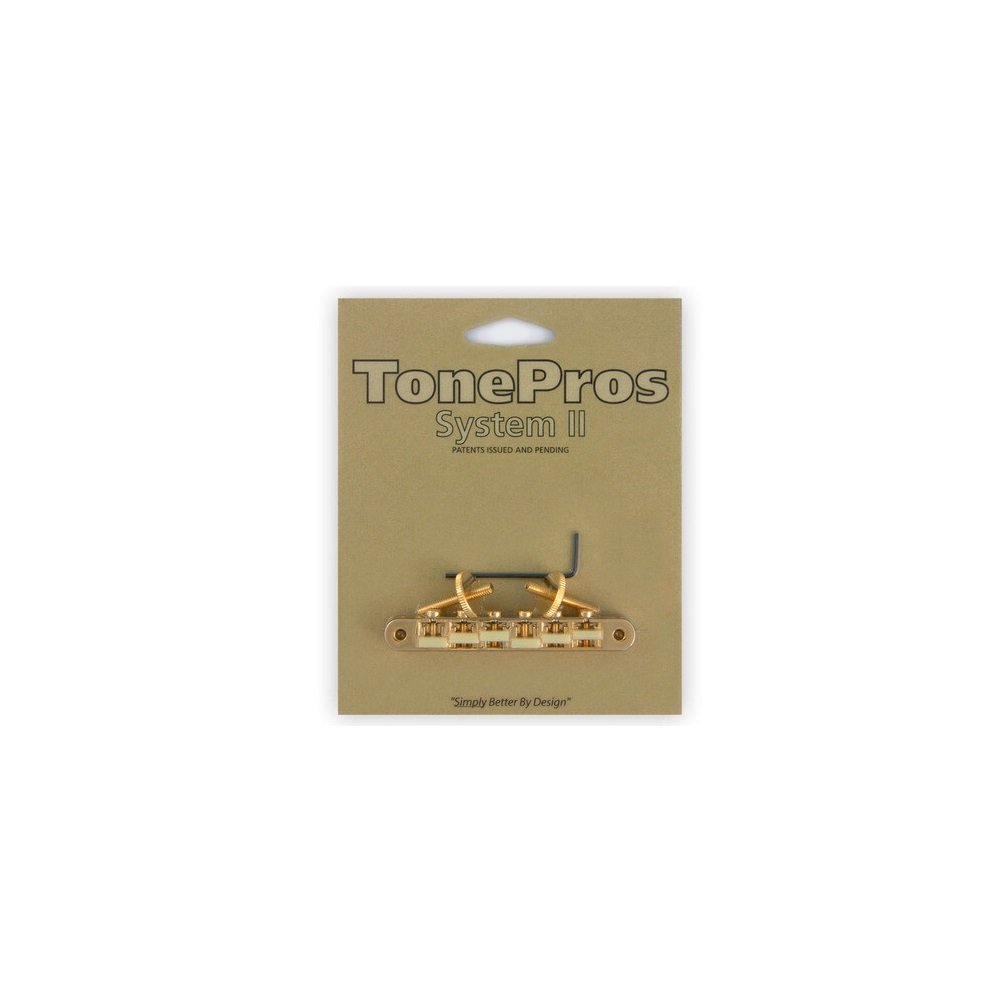 AVR2G G Tune-O-Matic Bridge with 'G Formula' Saddles - Gold