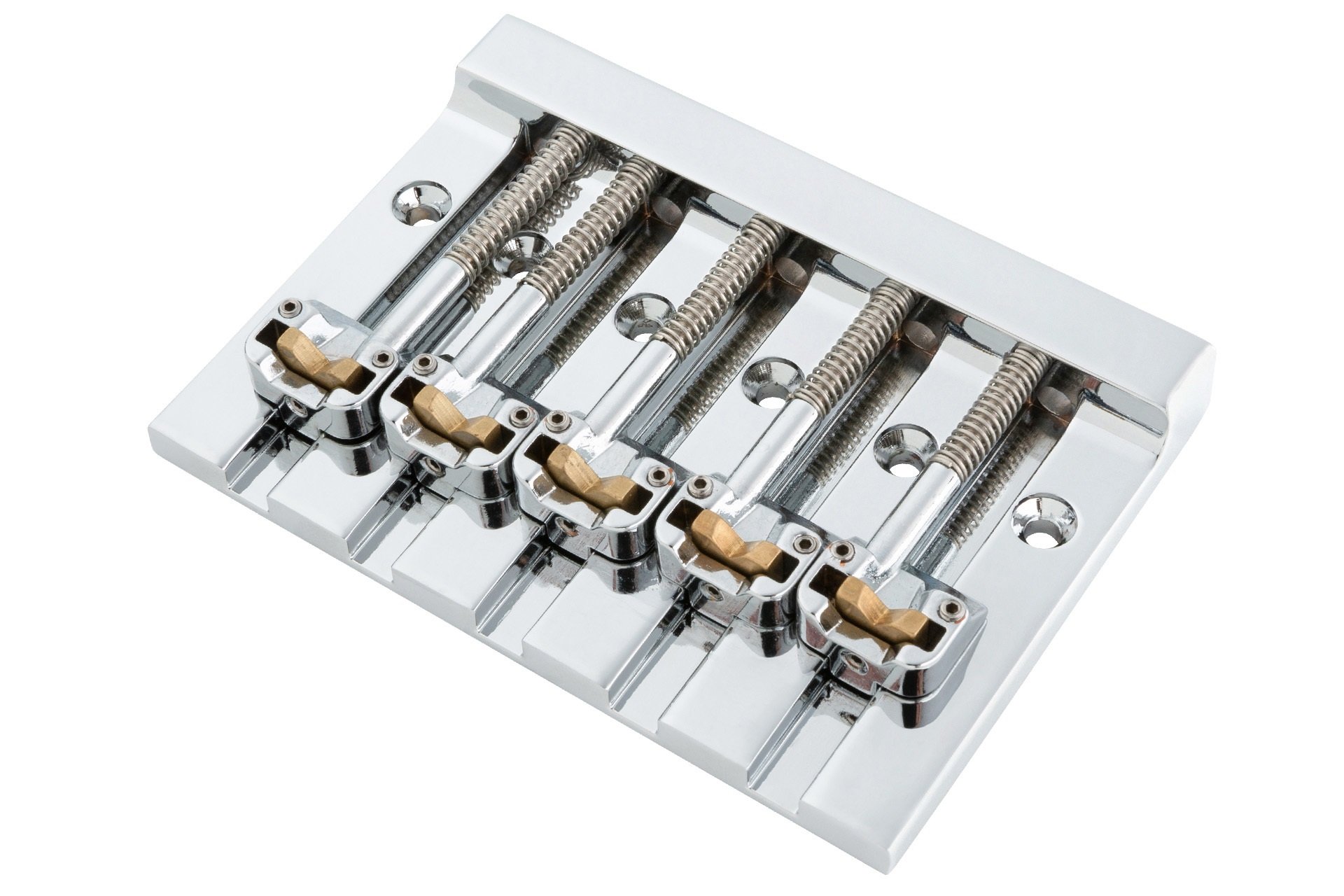 HIPSHOT 5 String KickAss Bass Bridge - Mounting Style II - Chrome
