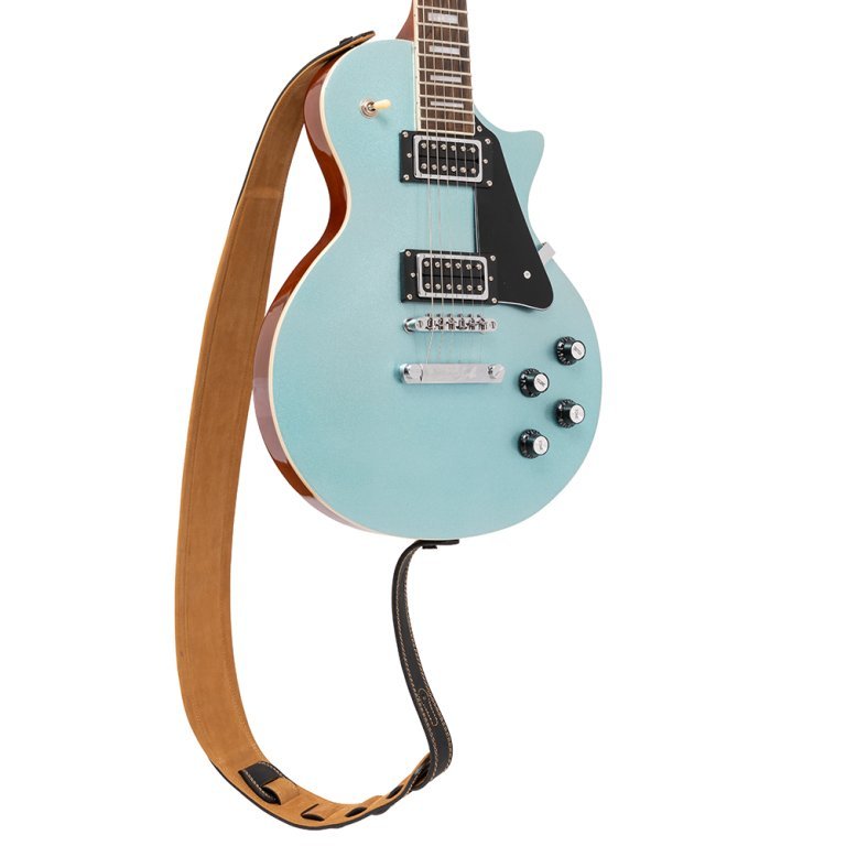 Gitarrengurt Leder Beige