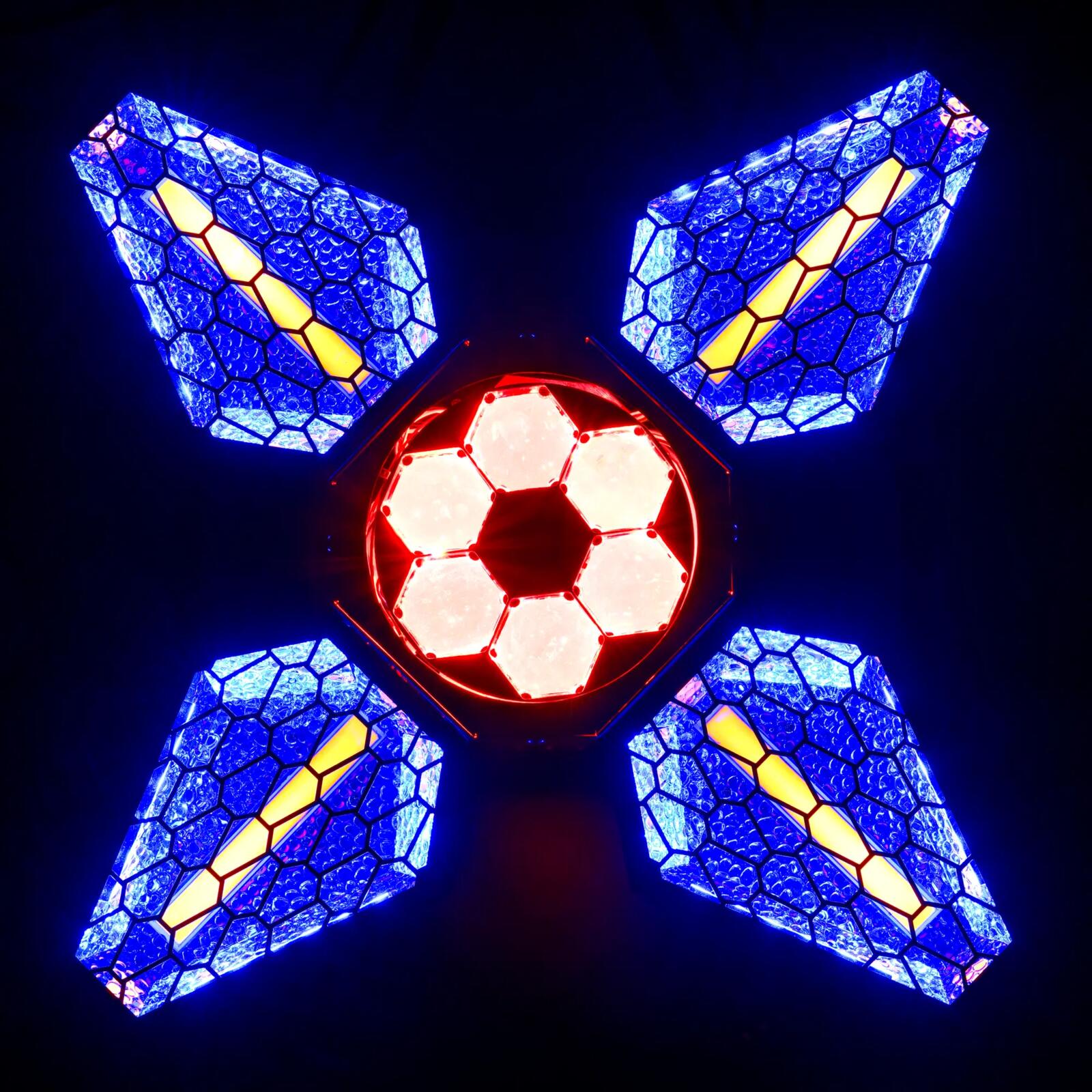 Algam lighting Vintage-Flower Rotierender LED-Multieffekt  