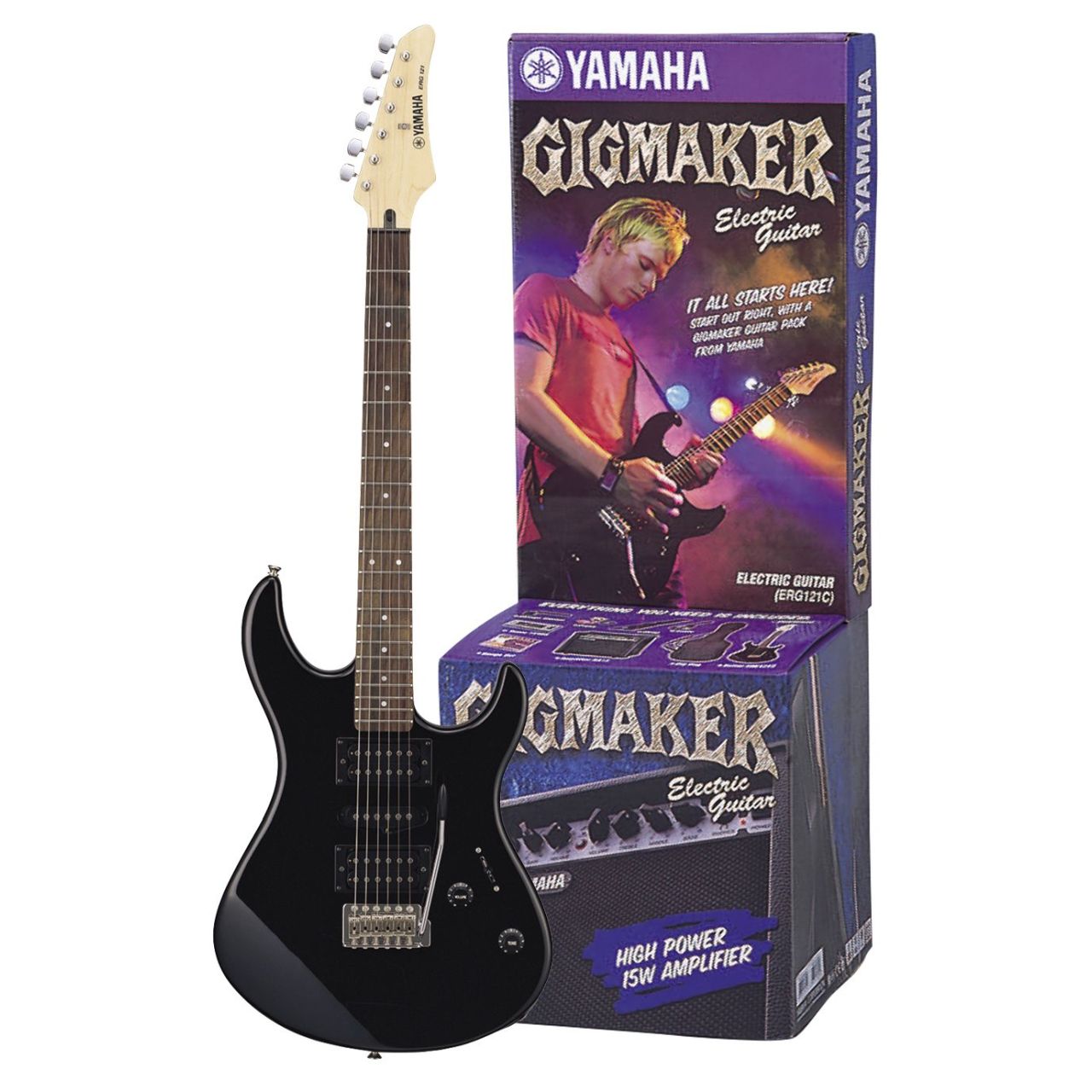 ERG-121GPII E-Gitarren Set in Schwarz