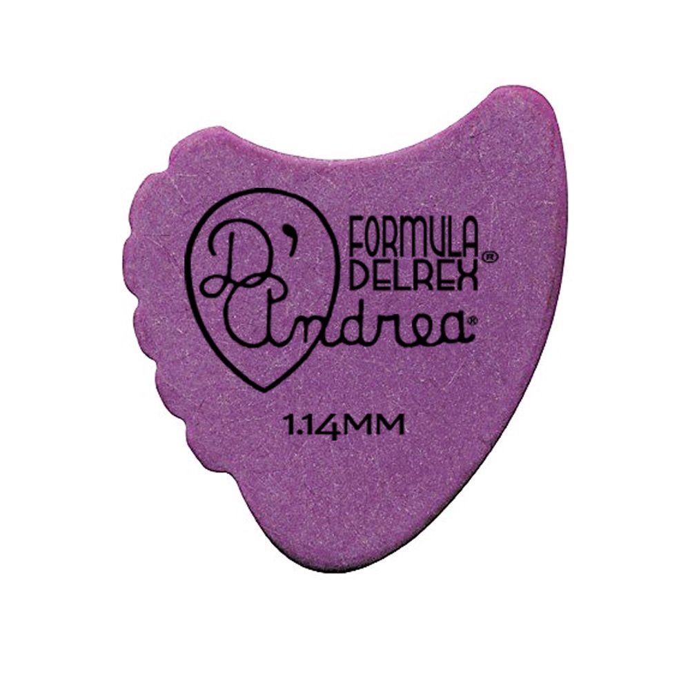 Formula Delrex Picks - 390 Shape (RD390 1.14XH), 72 pcs Refill Bag, 1.14 mm, Purple