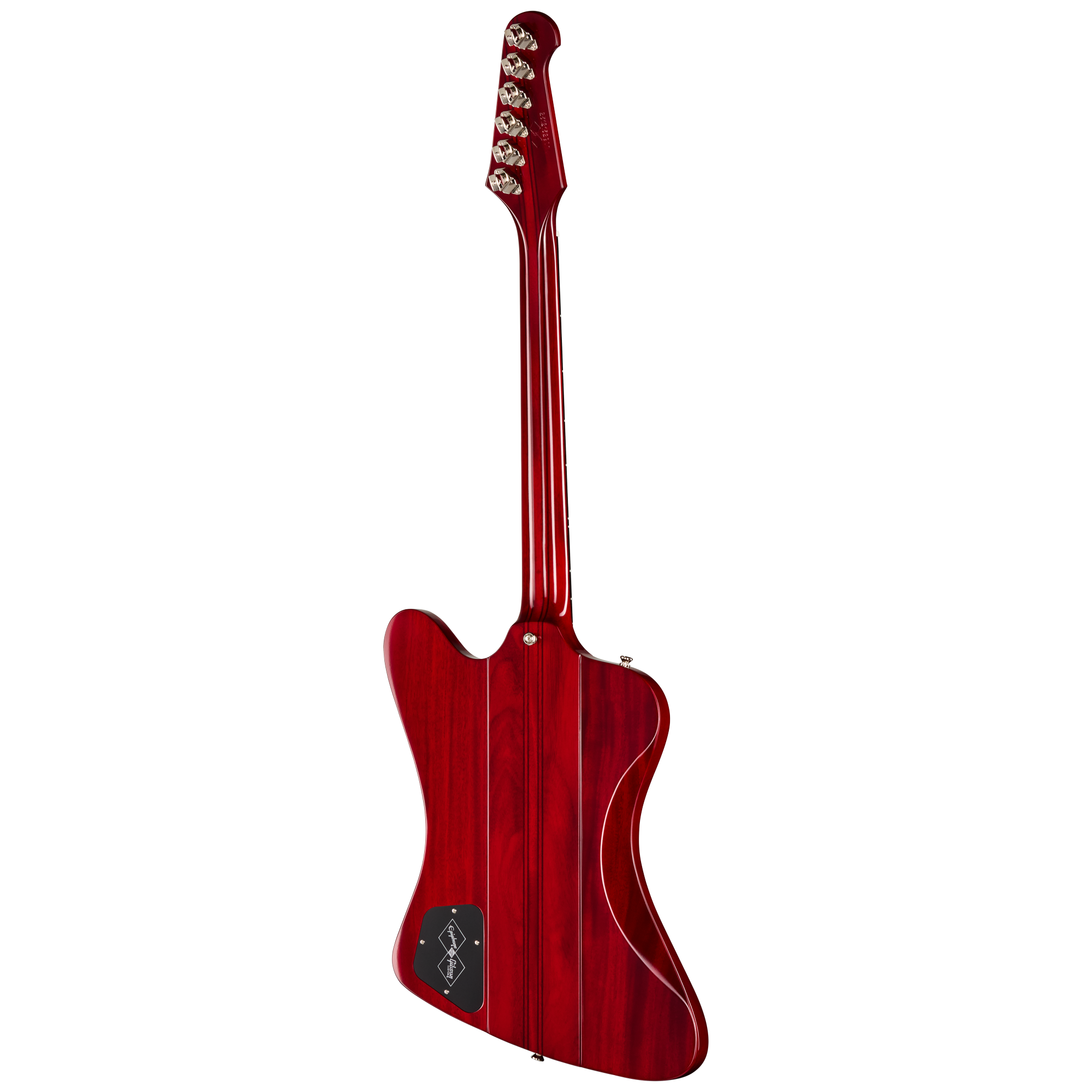 E-Gitarre, Mahagonikorpus, rotes Finish, massiver Korpus, sechs Saiten