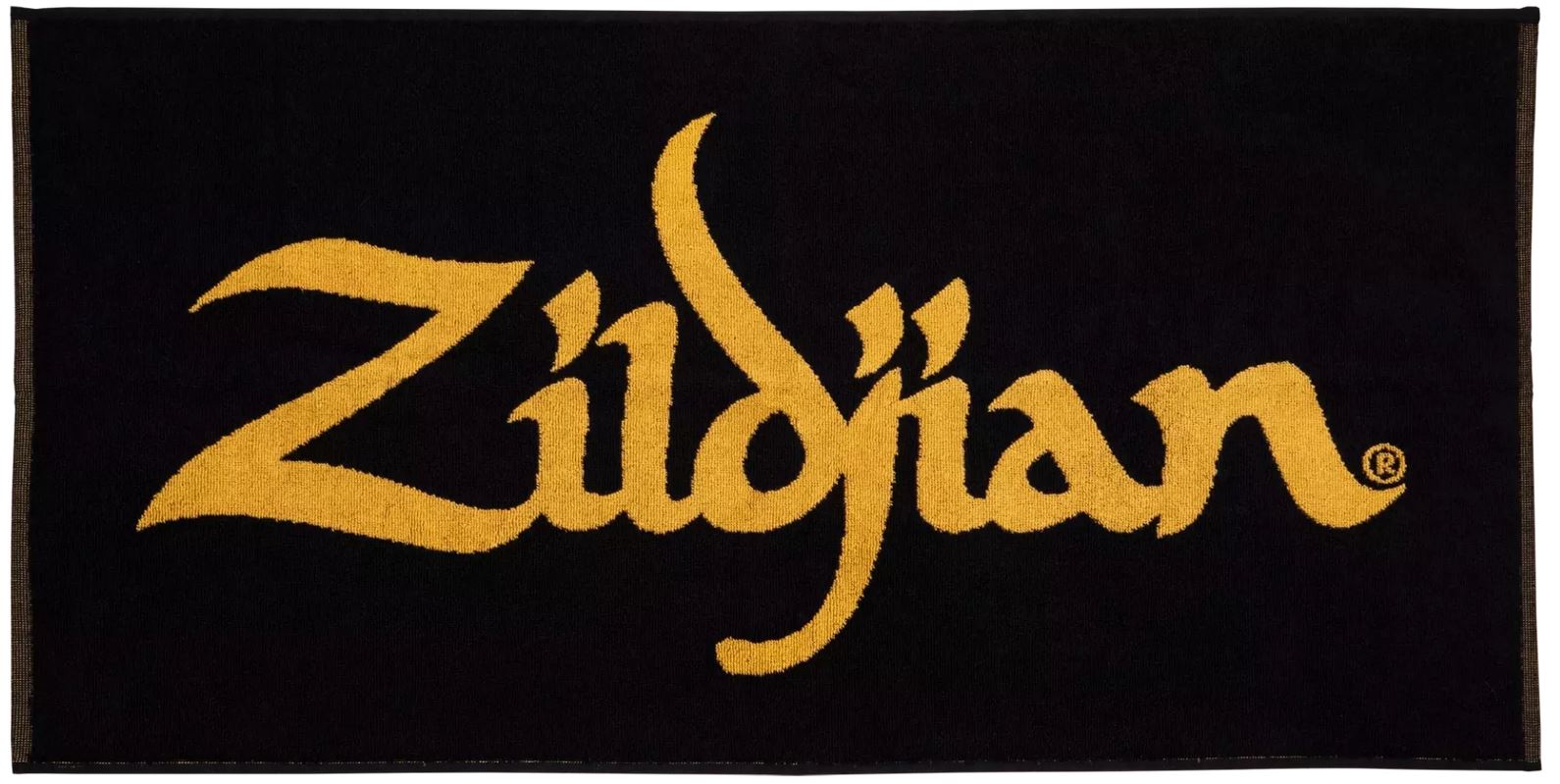 Handtuch, schwarz-gold, Logo