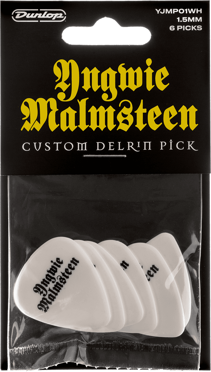 Yngwie Malmsteen Custom Delrin Pick 1.5mm ,6 Stück