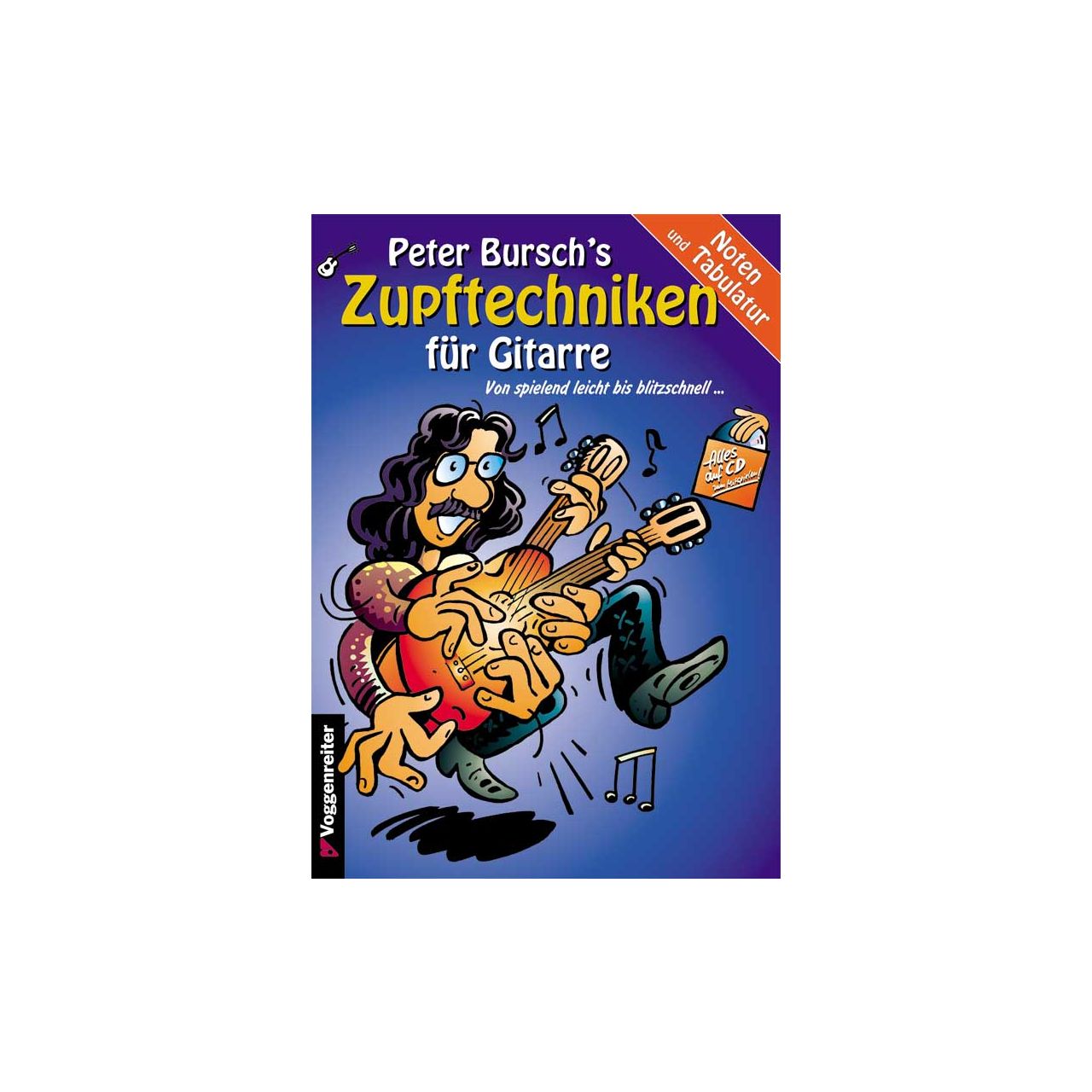 Peter Bursch - Zupftechniken für Gitarre (mit CD)