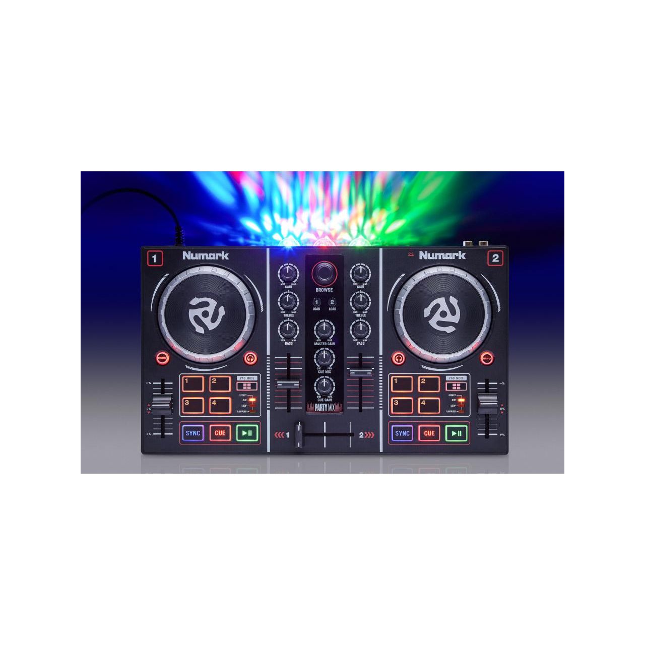Party Mix - DJ Controller mit eingebauter Lichtshow