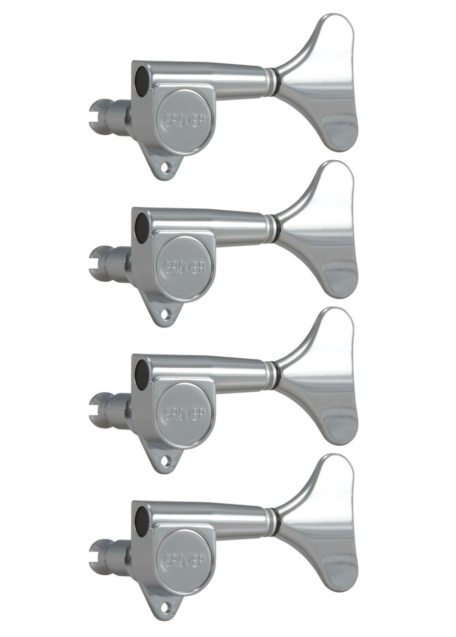 144C4 Mini Bass Machines - Bass Machine Heads, 4-in-Line, Bass Side (Left) - Chrome